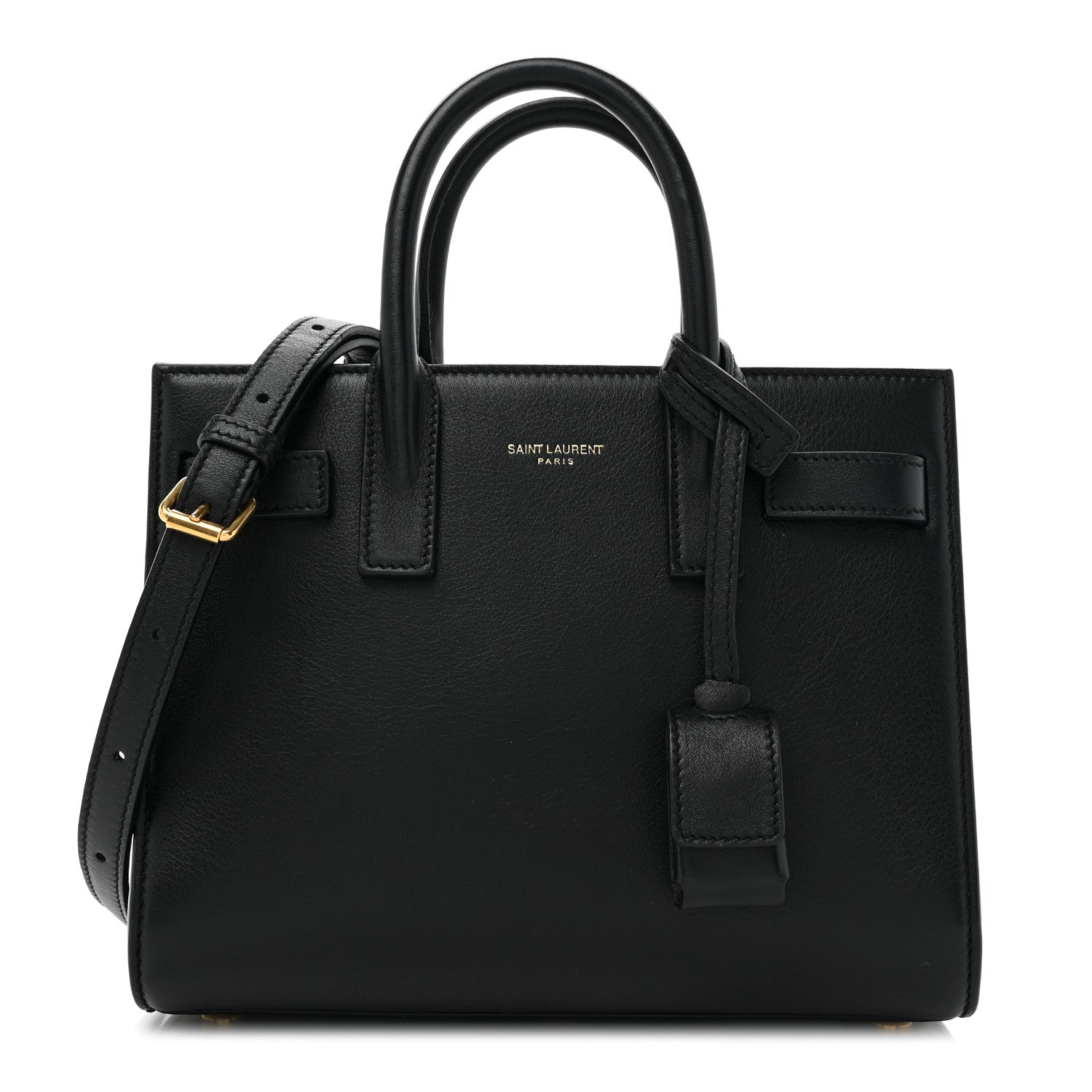 Saint Laurent Calfskin Nano Sac De Jour Black 1 of 9
