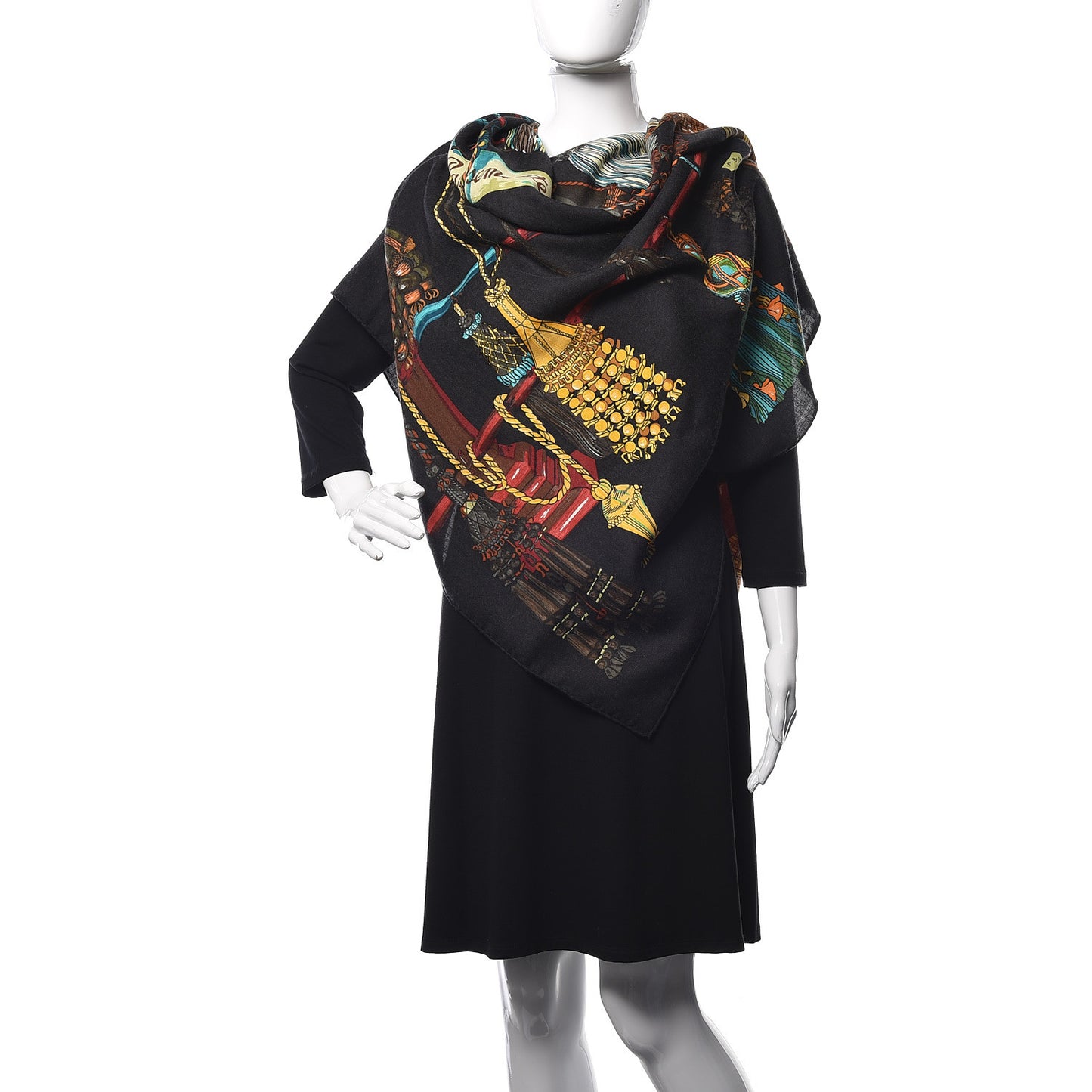 Cashmere Silk Passementerie Shawl 140