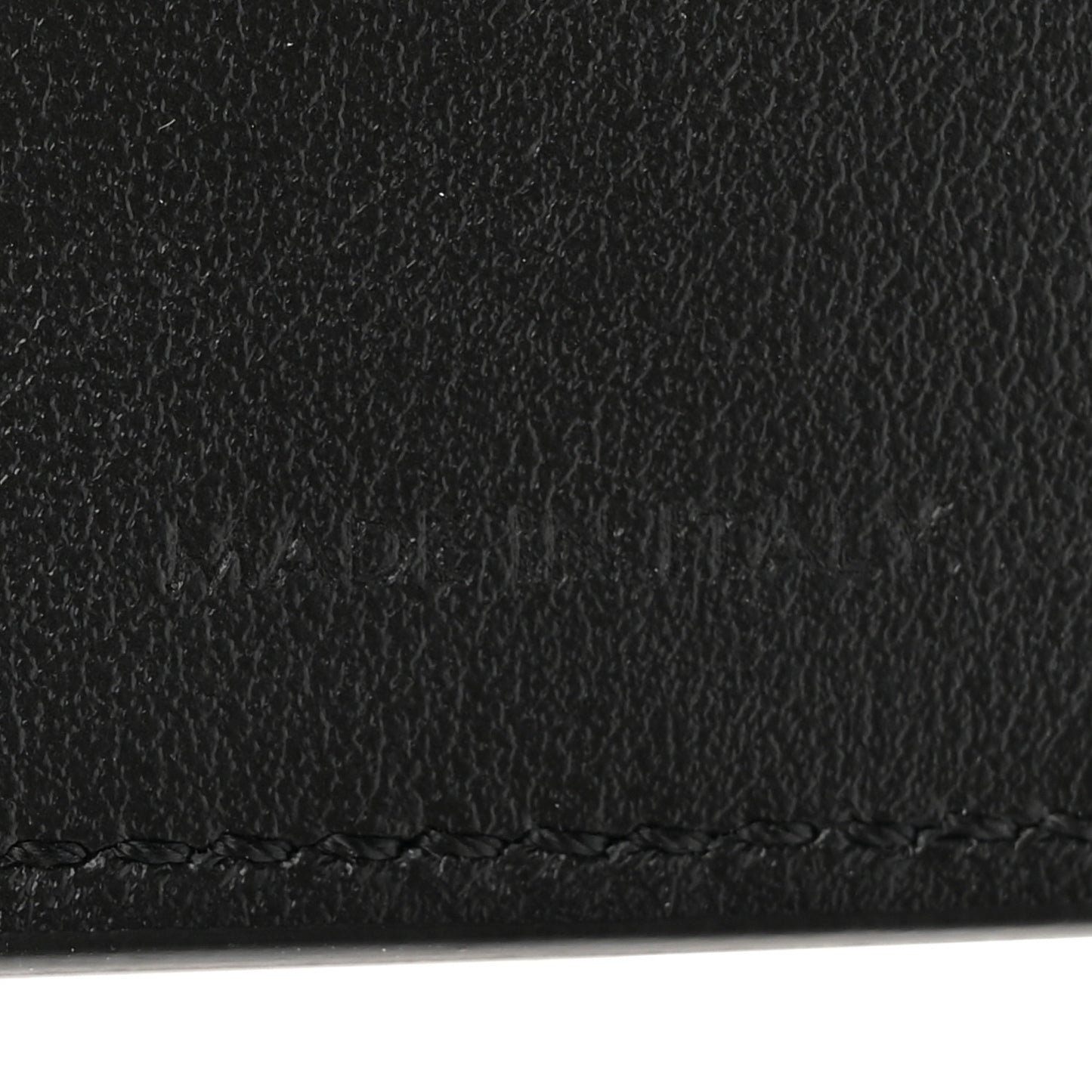 Shiny Calfskin Small Triomphe Wallet Black
