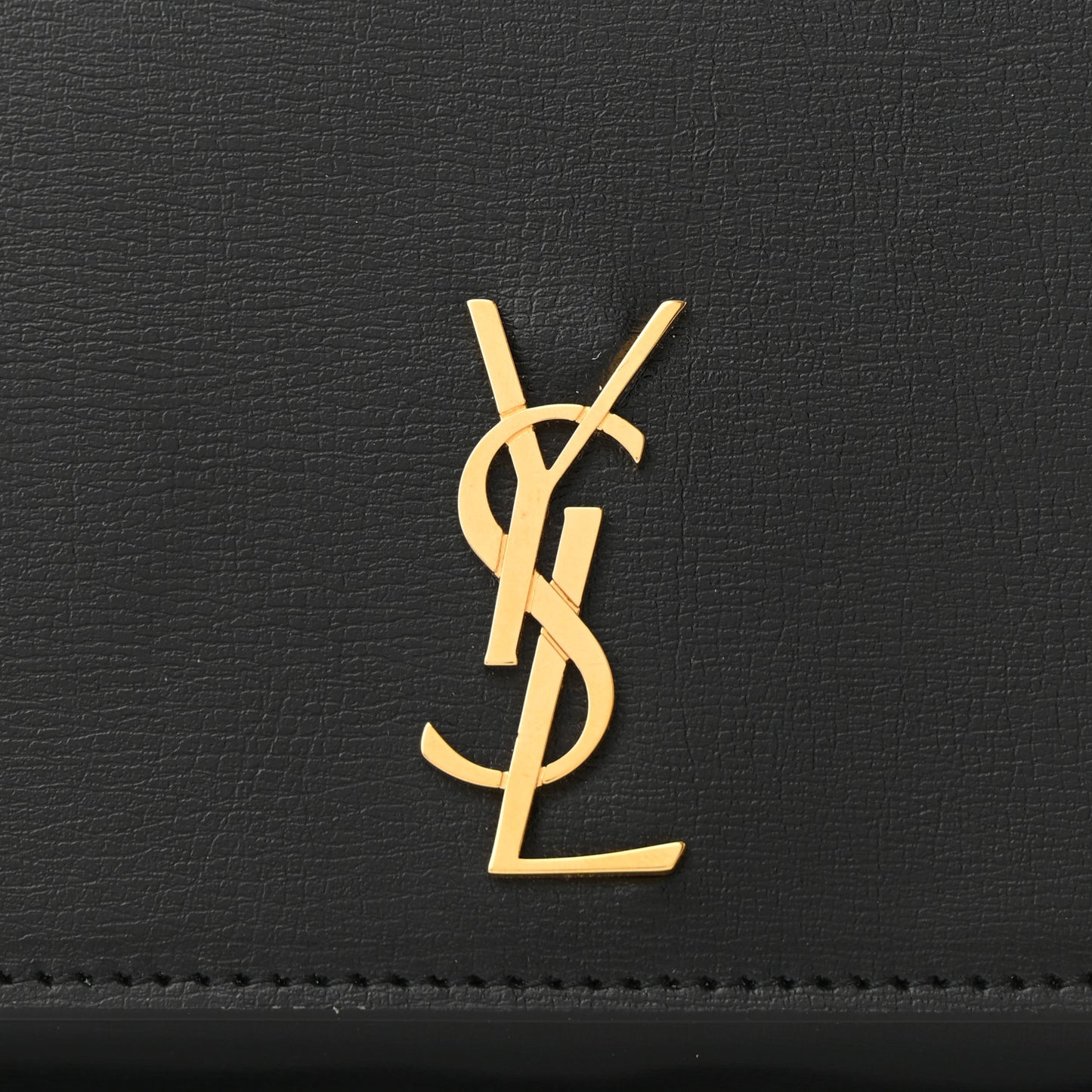 Smooth Calfskin Monogram Phone Holder Crossbody Black
