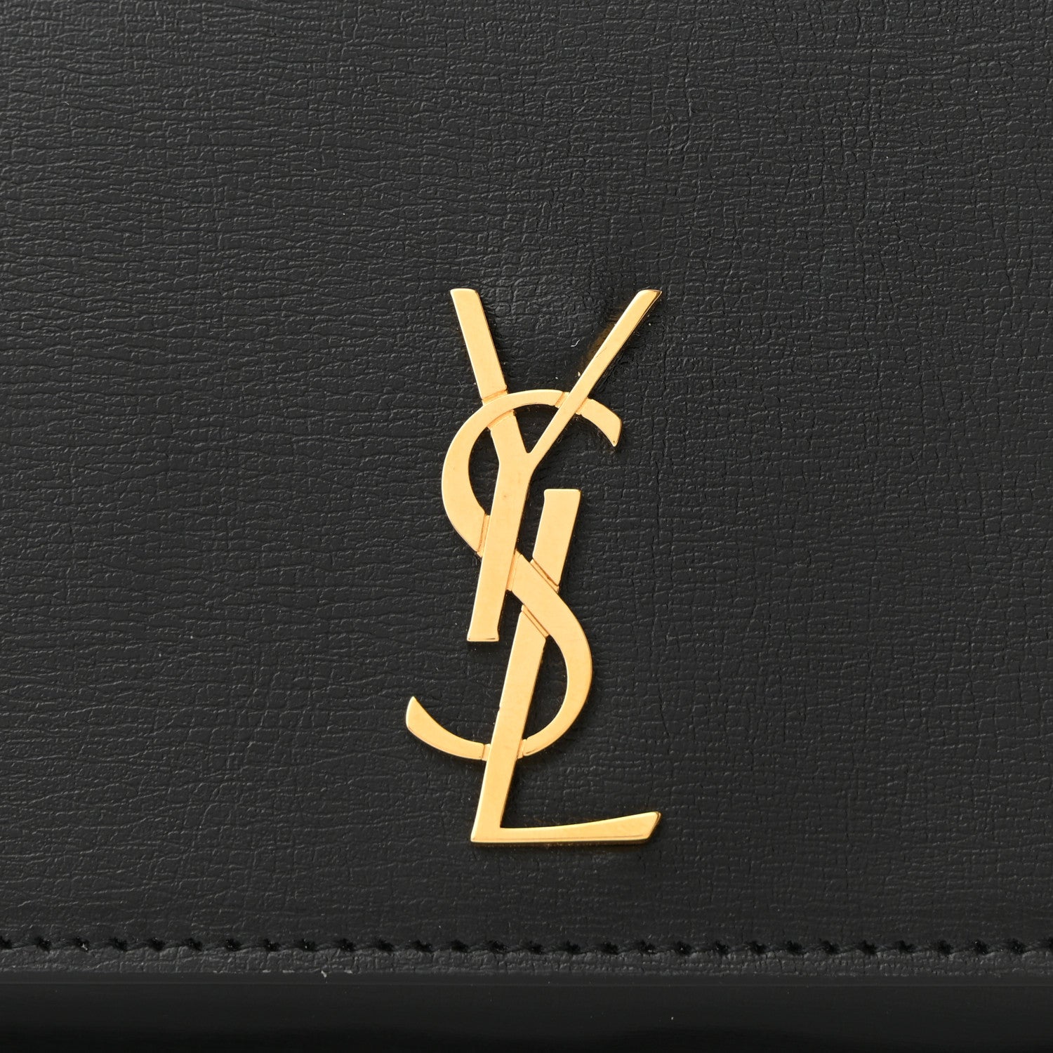 Saint Laurent Smooth Calfskin Monogram Phone Holder Crossbody Black 7 of 9