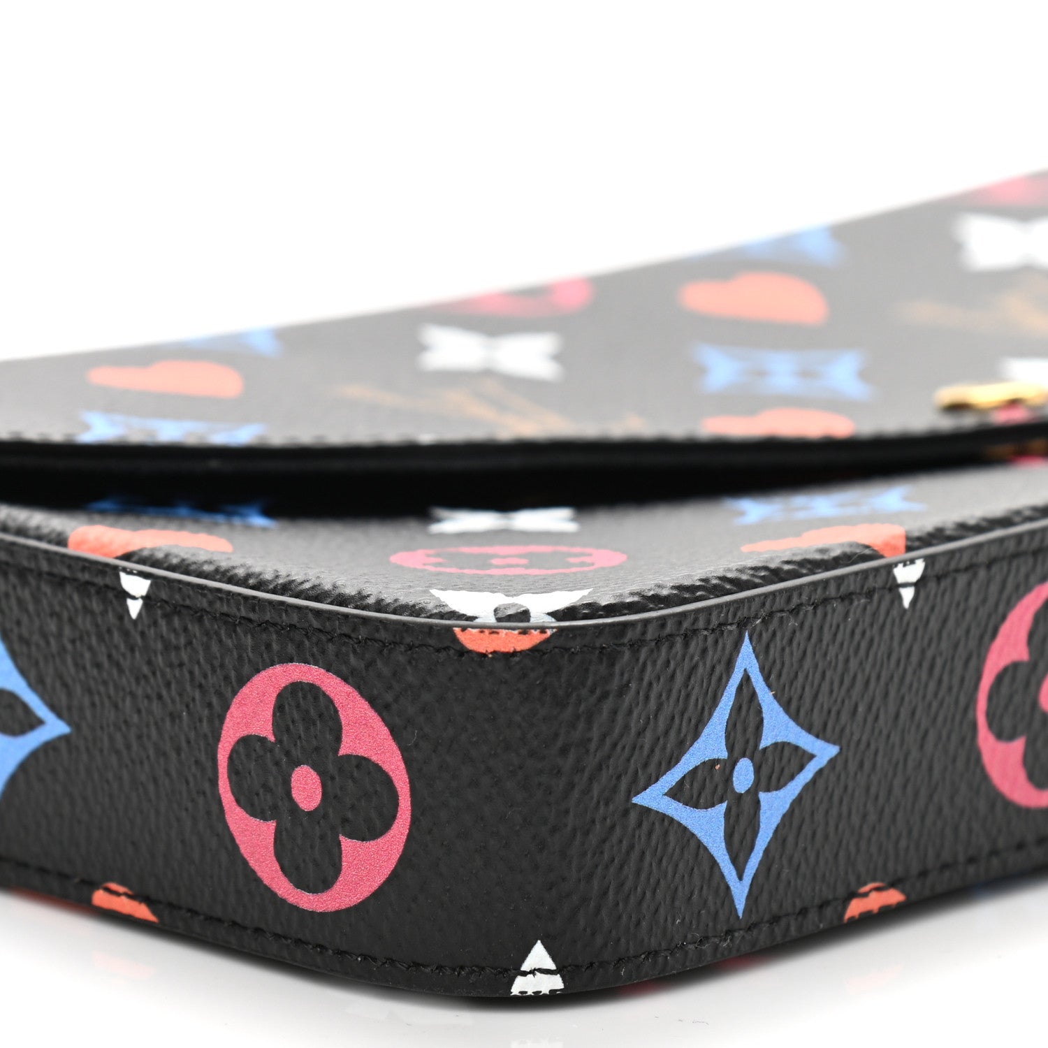 Louis Vuitton Game On Felicie Chain Wallet Black 12 of 13
