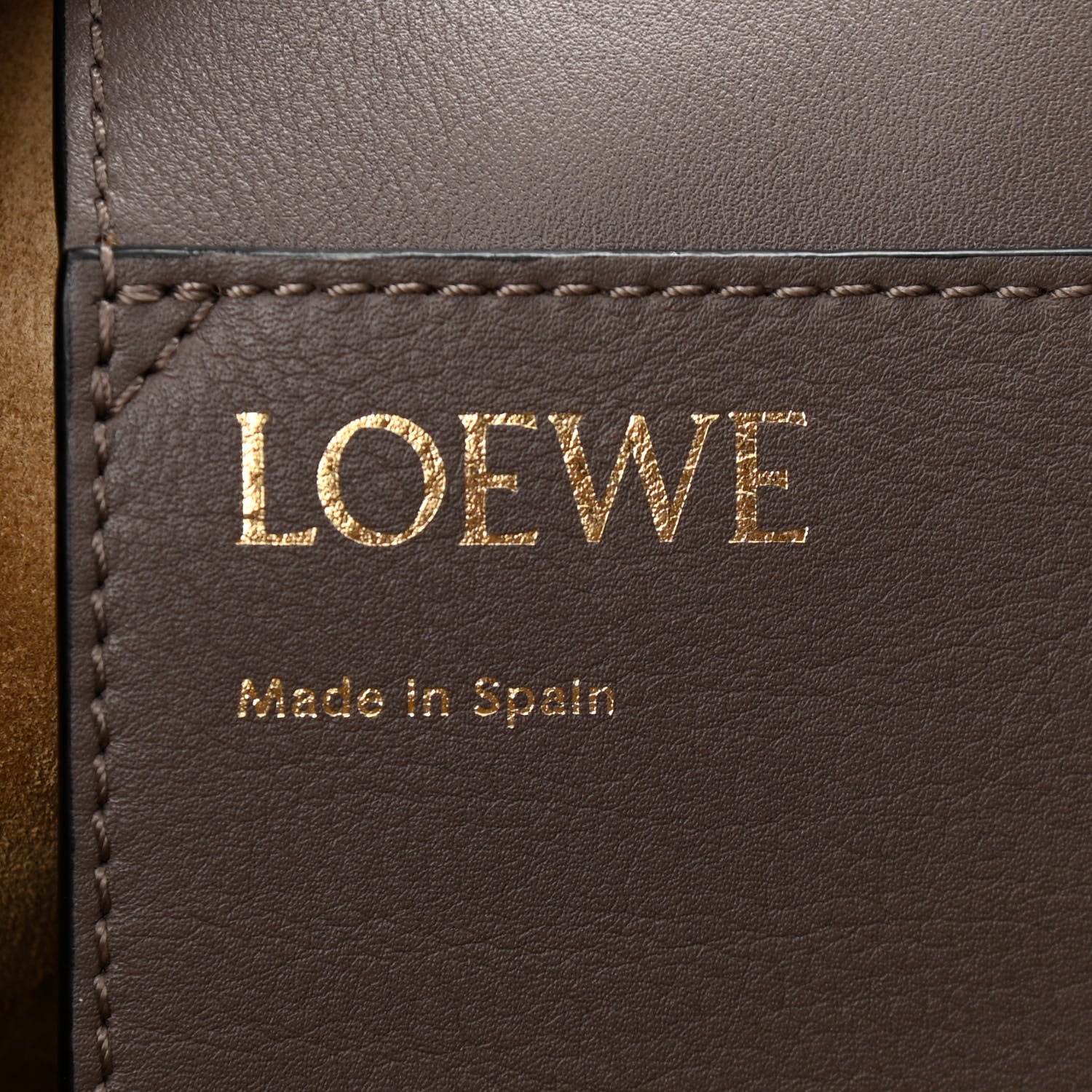 Loewe Grained Calfskin Anagram Tote Sand Mink 5 of 8