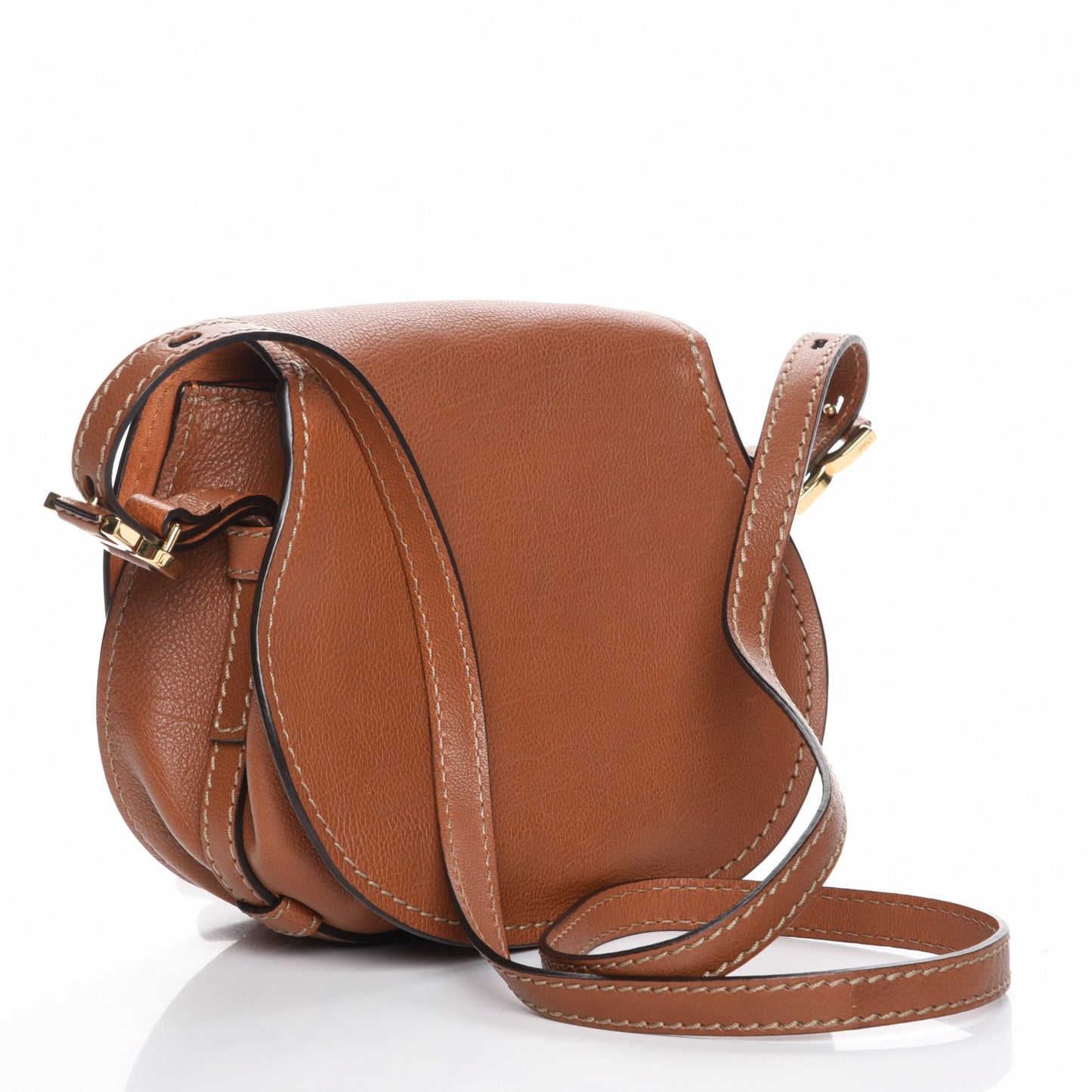 Calfskin Mini Marcie Nude Crossbody Bag Classic Tobacco
