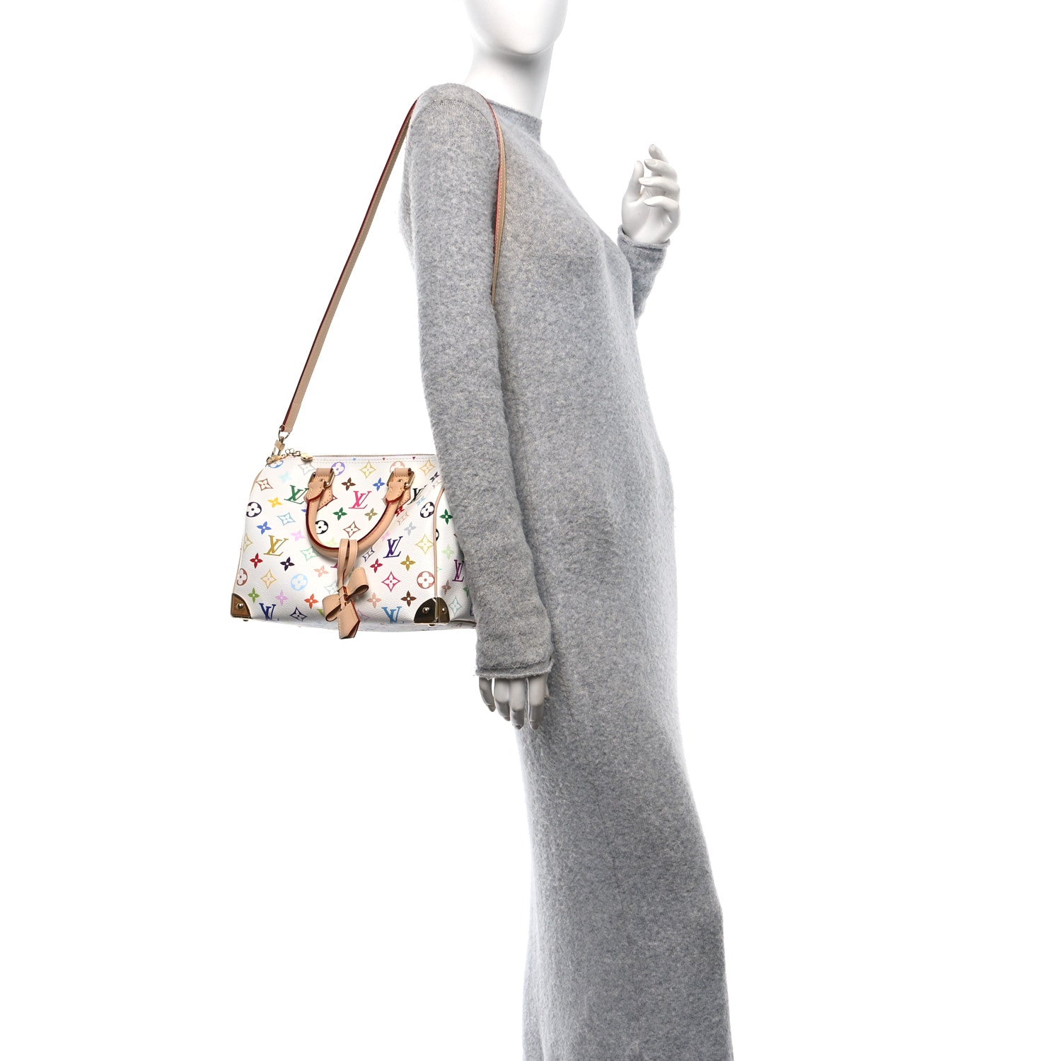 Louis Vuitton LV X TM Monogram Multicolor Speedy Bandouliere 25 White 2 of 9