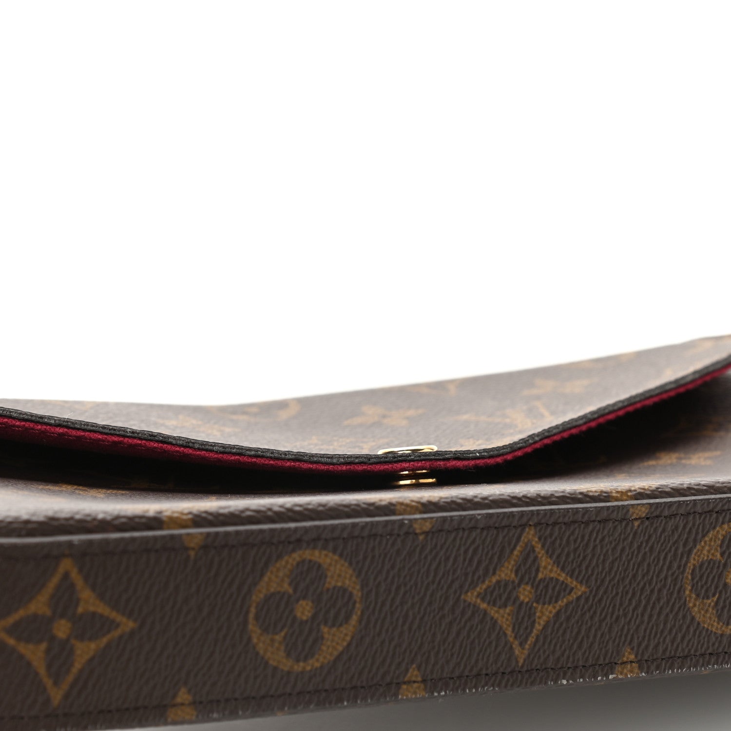 Louis Vuitton Monogram Pochette Felicie Chain Wallet Fuchsia 12 of 13