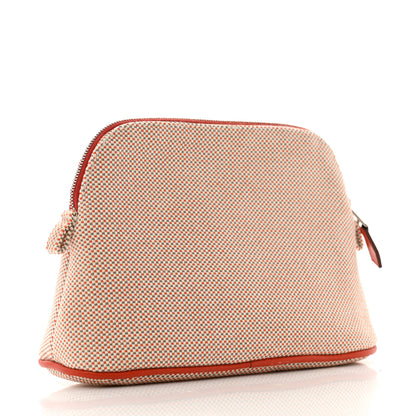 Hermes Cotton Canvas Crazy H Mini Bolide Case Orange Ficelle 3 of 6