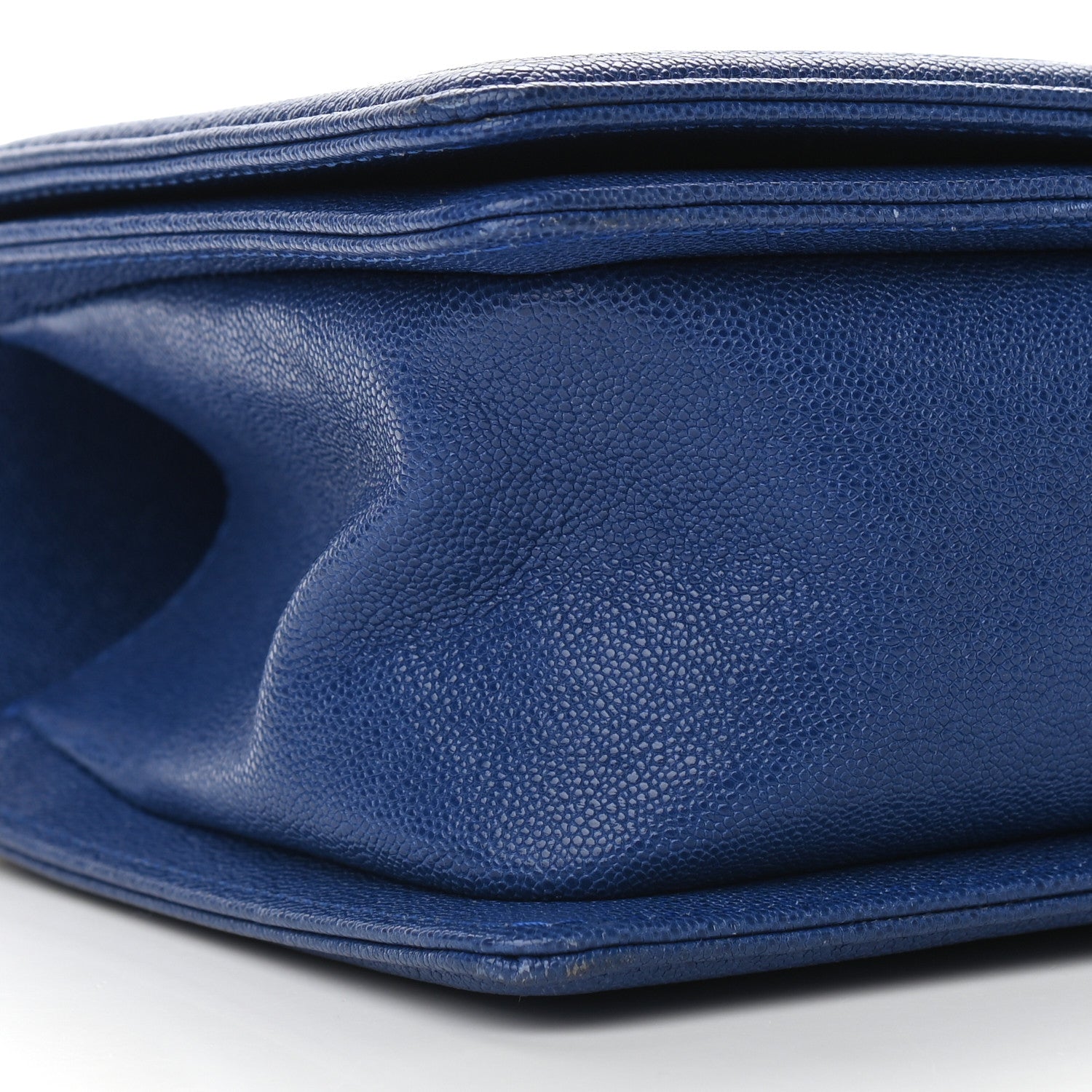 Chanel Caviar Quilted Medium Boy Flap Blue 8 of 11