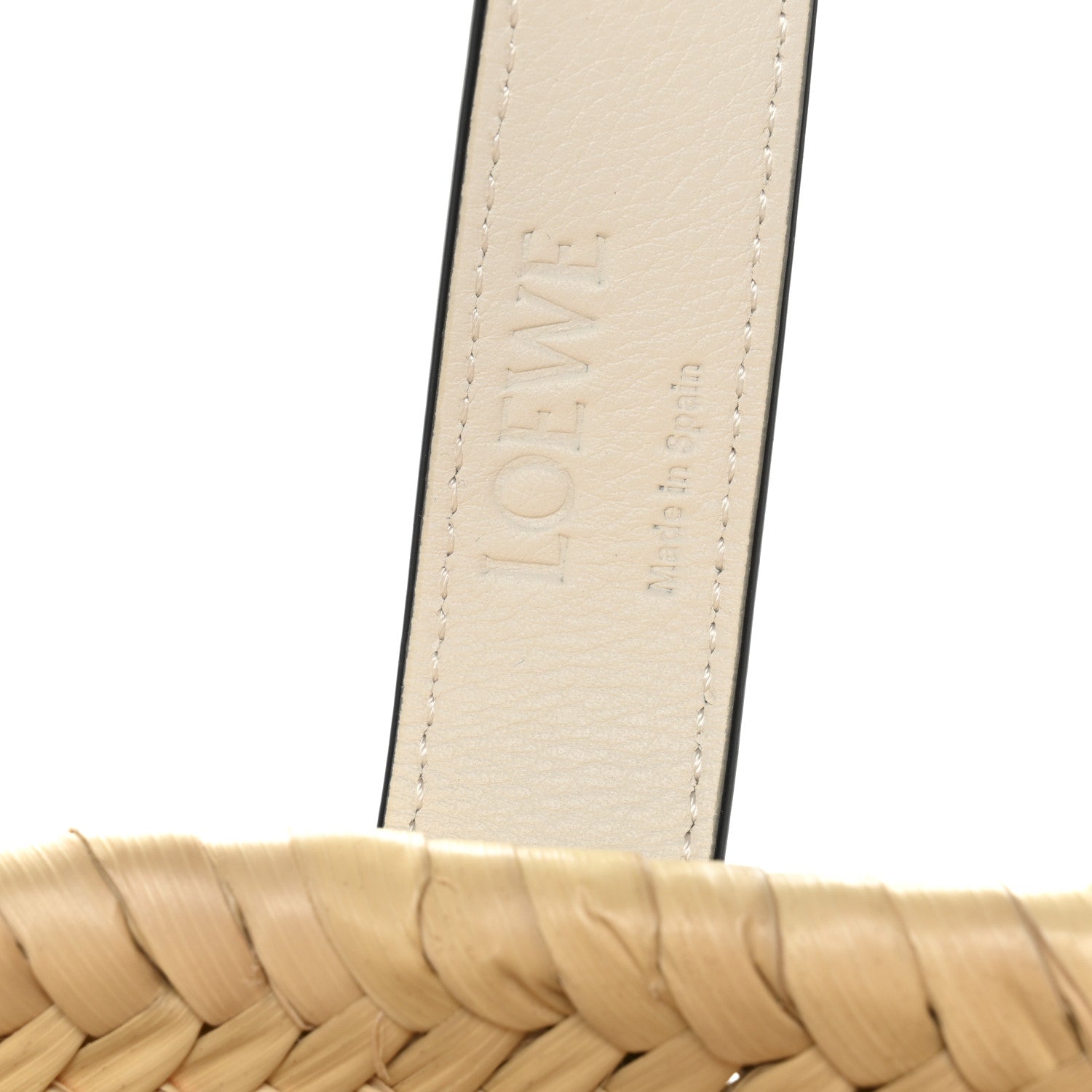 Loewe Raffia Basket Tote Bag Natural White 6 of 11