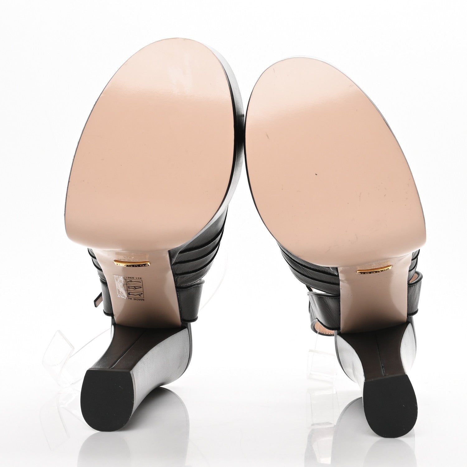 Gucci Malaga Kid Keyla Platform Slingback Sandals 40.5 Black 5 of 8