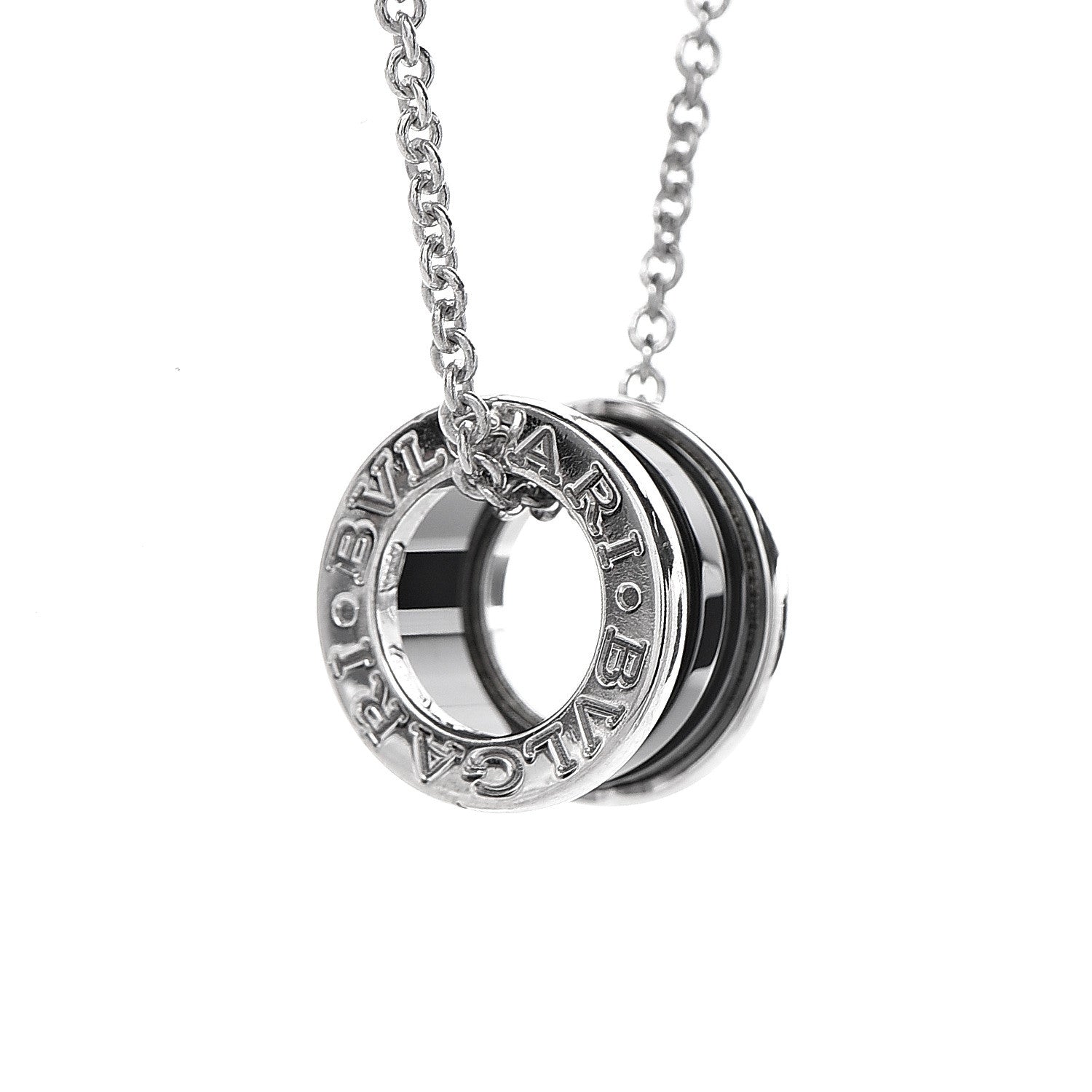 Bulgari Sterling Silver Ceramic Save The Children Pendant Necklace 4 of 6