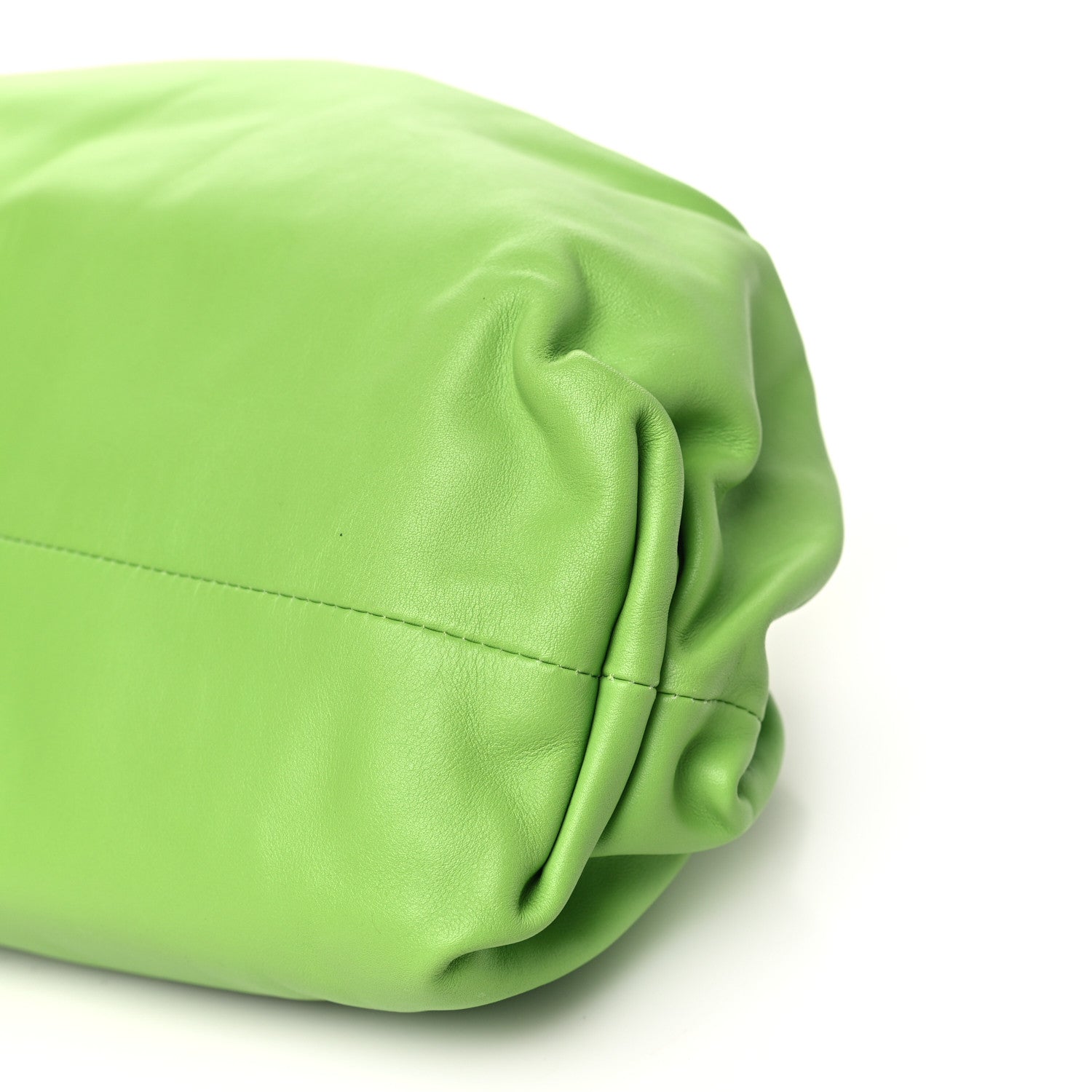 Bottega Veneta Smooth Butter Calf The Pouch Oversized Clutch Acid Green 10 of 10
