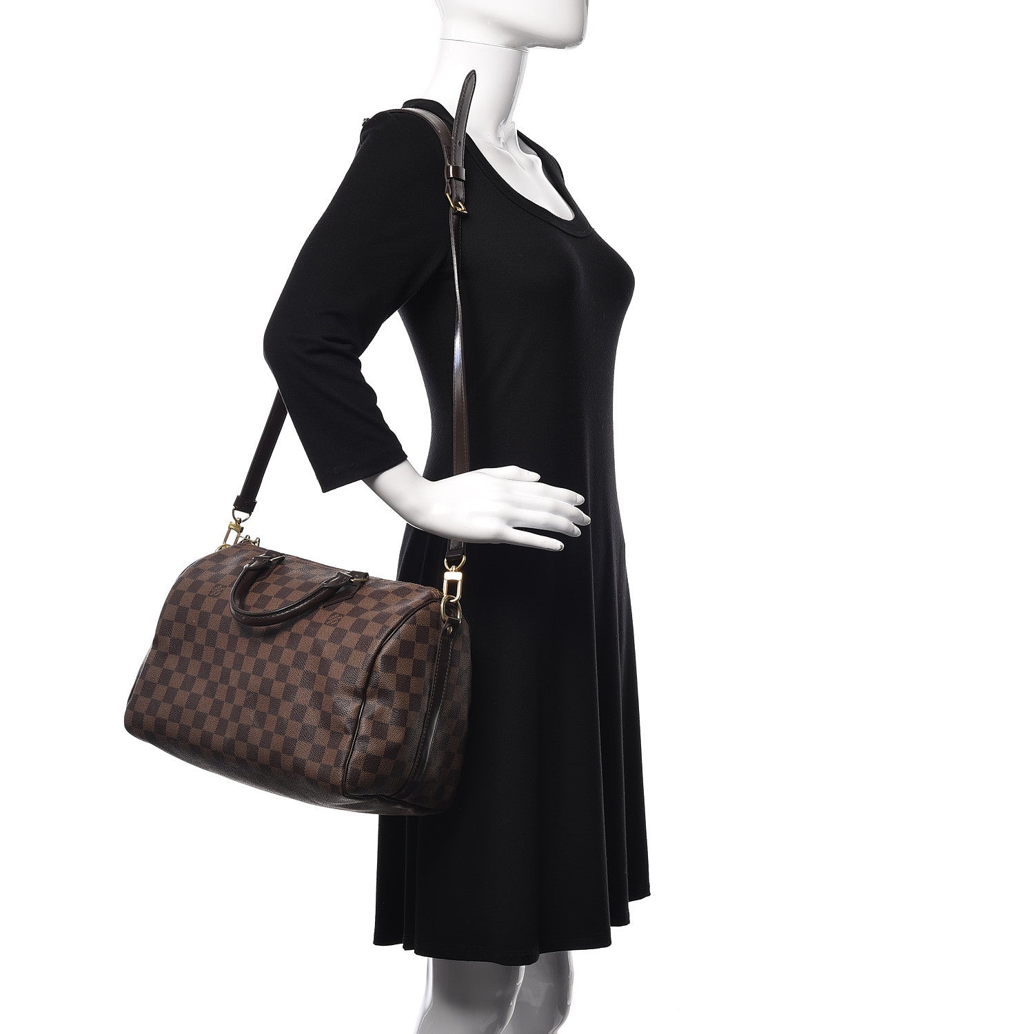 Louis Vuitton Damier Ebene Speedy Bandouliere 30 3 of 11