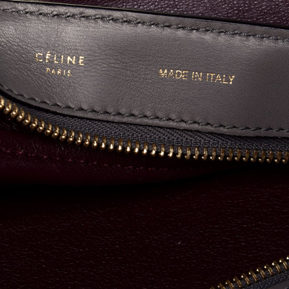 Celine Crocodile Embossed Nubuck Medium Trapeze Grey 7 of 9