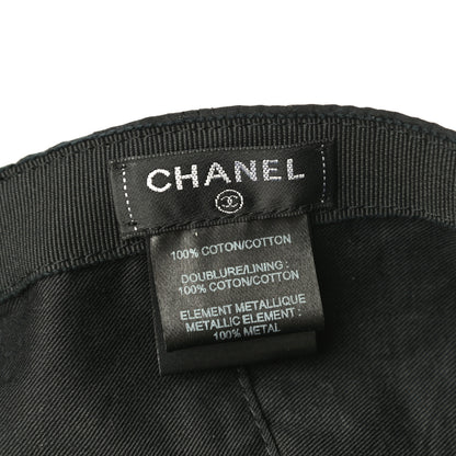 Chanel Cotton CC Cap Hat Black 7 of 8