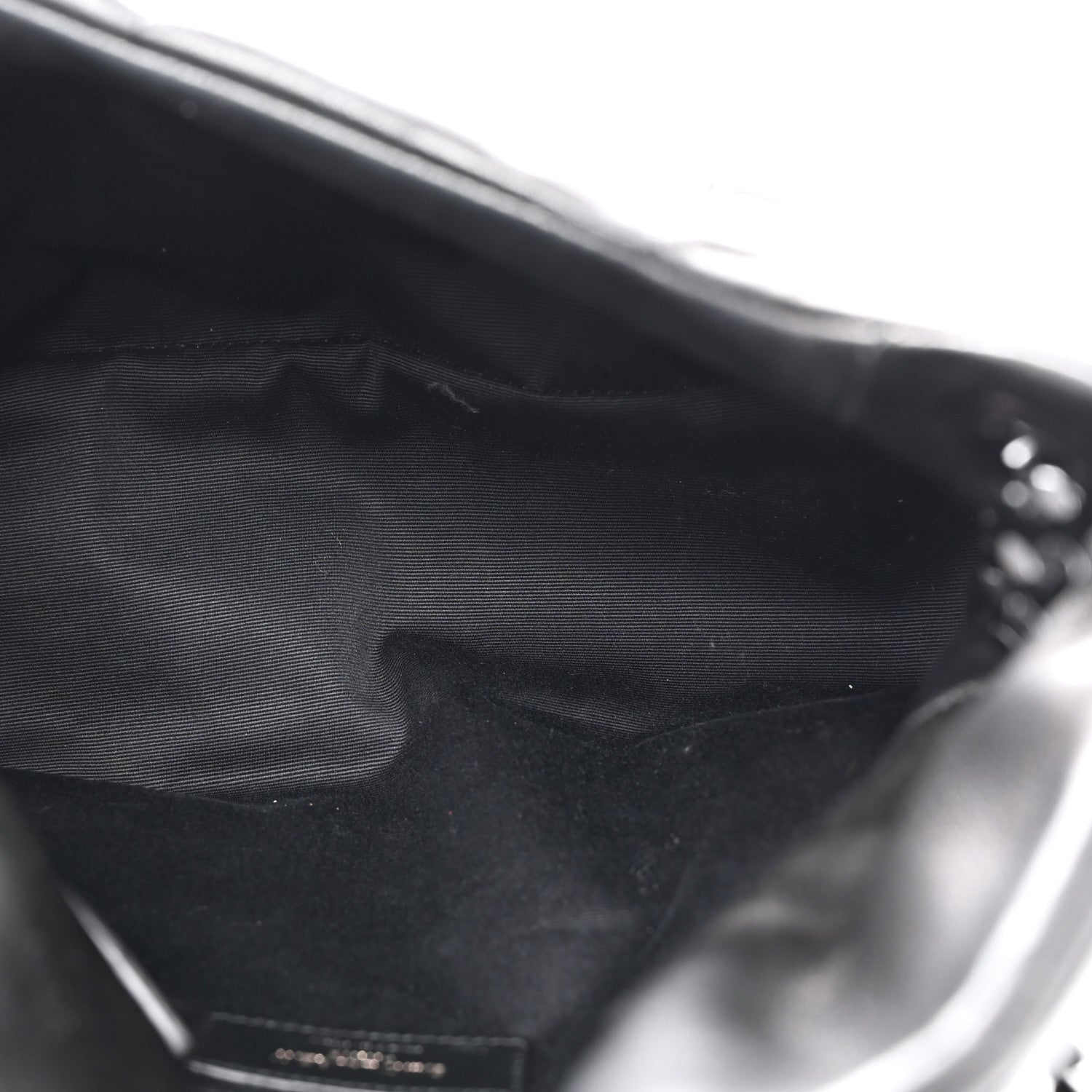 Saint Laurent Lambskin Quilted Monogram Monochrome Small Loulou Puffer Chain Satchel Black 5 of 10