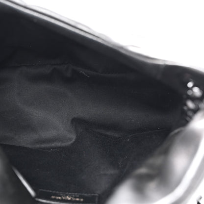 Saint Laurent Lambskin Quilted Monogram Monochrome Small Loulou Puffer Chain Satchel Black 5 of 10