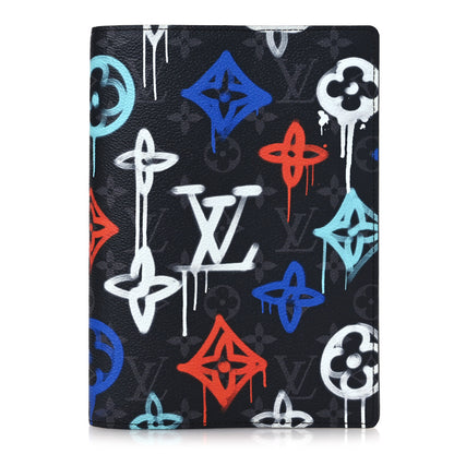 Louis Vuitton Monogram Eclipse LV Graffiti Auguste Notebook Cover Multicolor 1 of 8