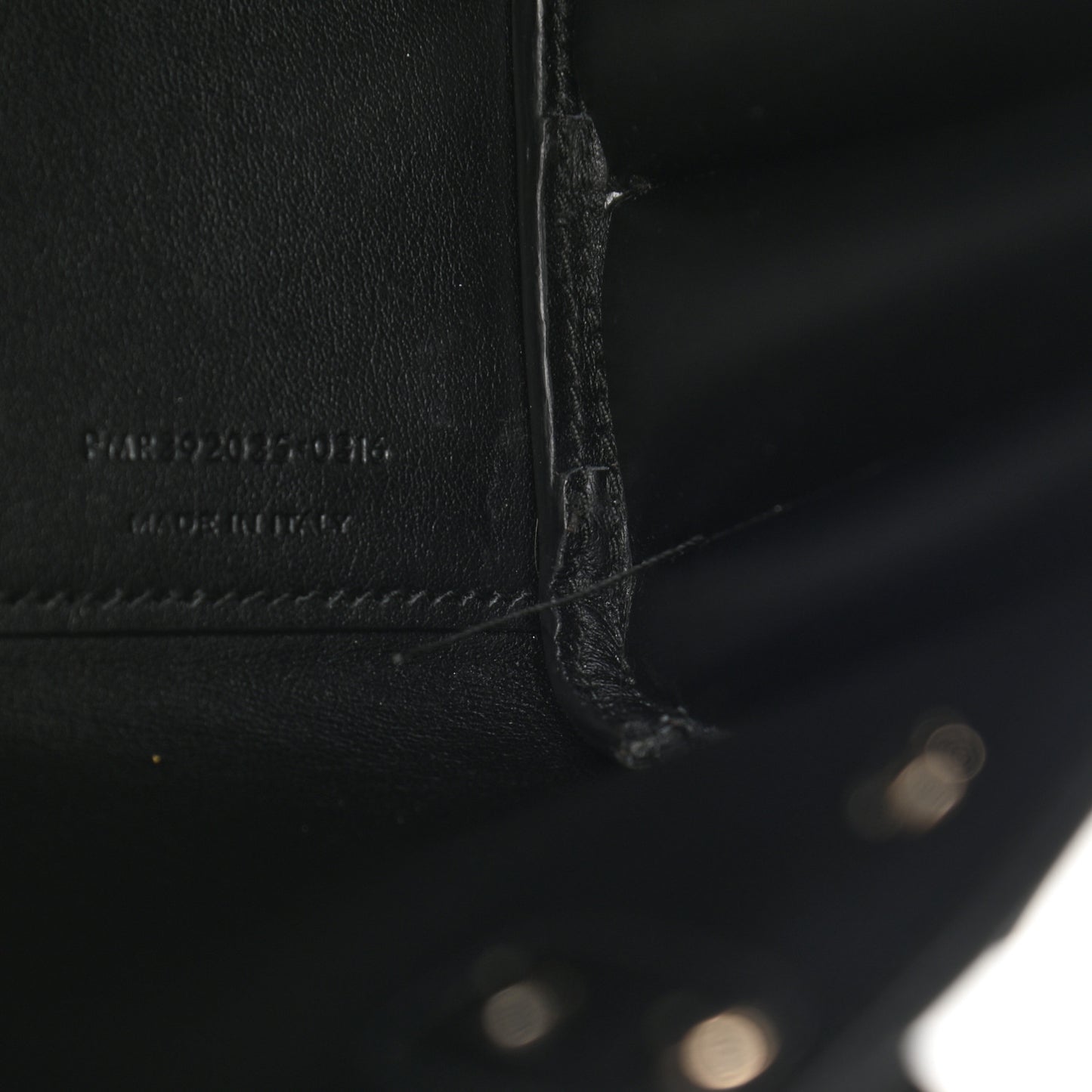 Grained Calfskin Nano Sac De Jour Black