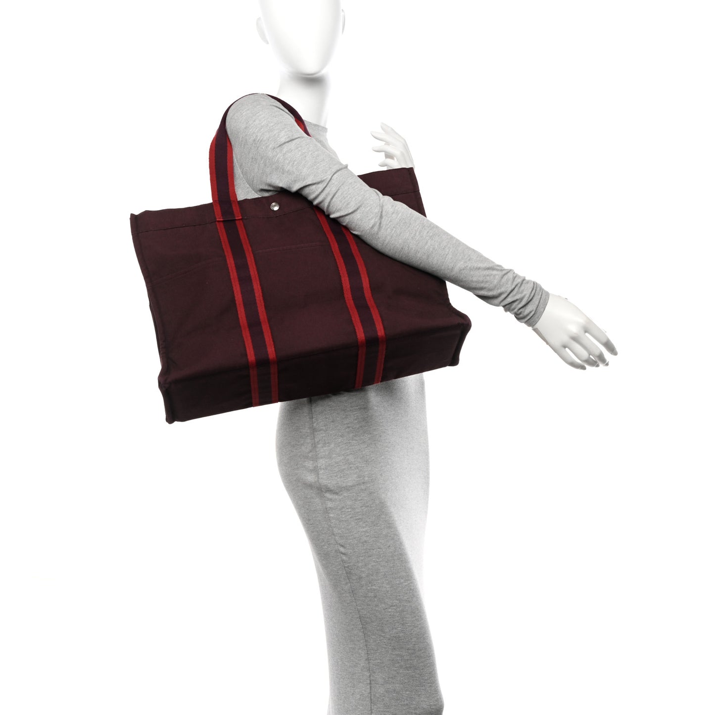 Canvas Herline GM Tote Maroon