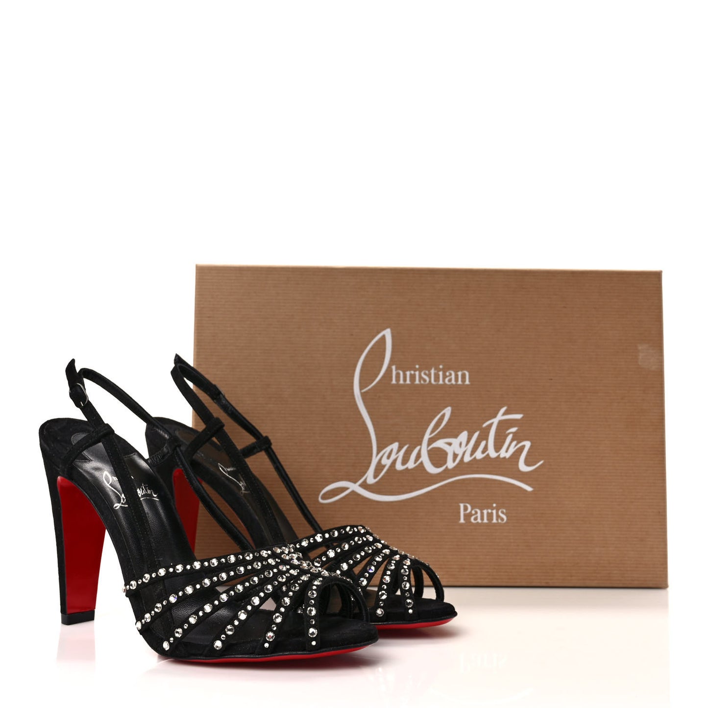 Suede Crystal Vegastrassima 100 Pumps 37.5 Black