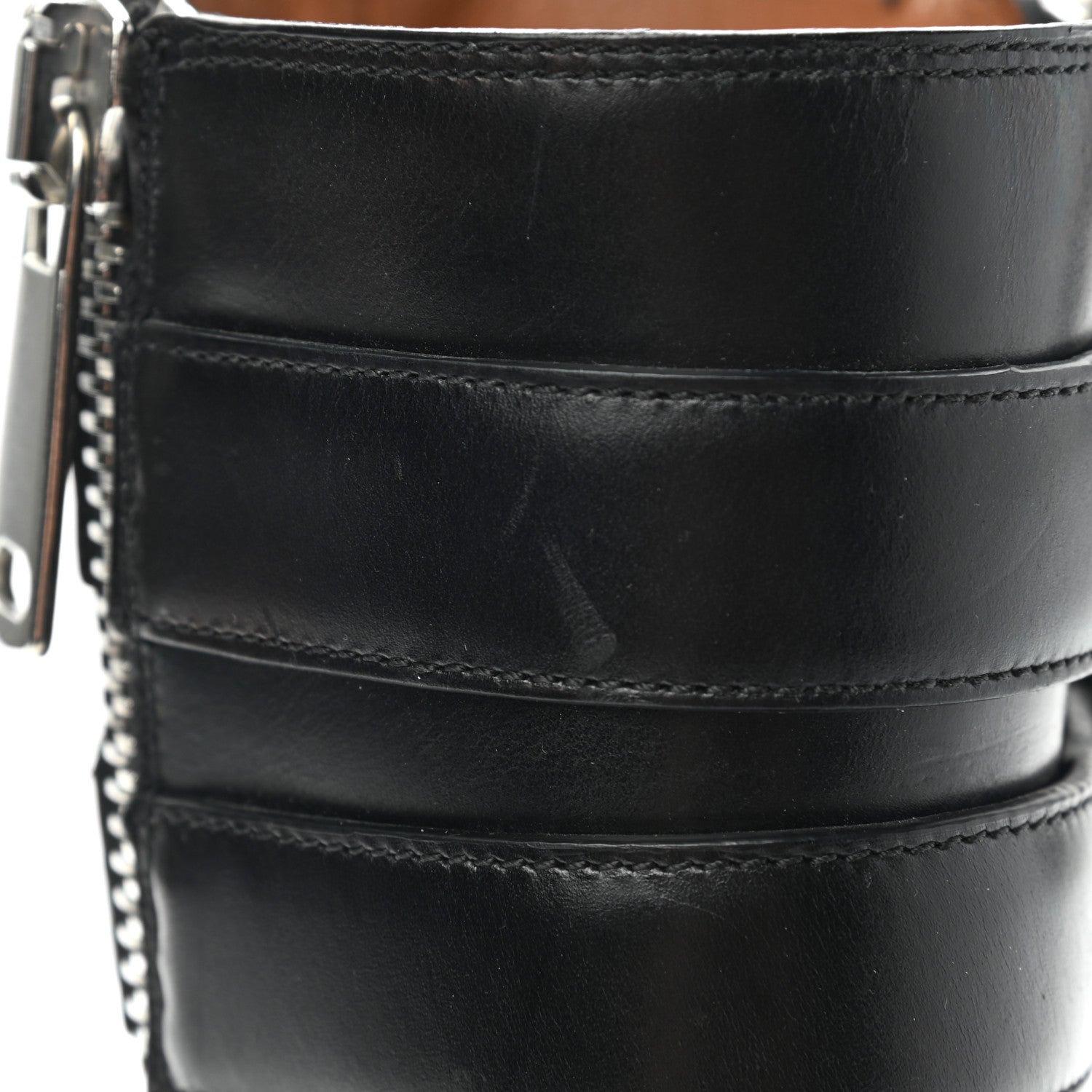 Givenchy Calfskin Double Buckle Ankle Boots 37 Black 10 of 12