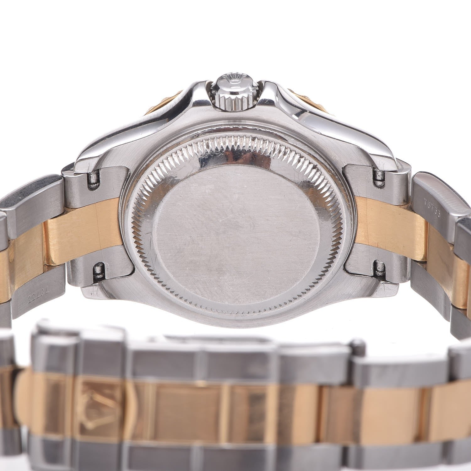 Rolex Stainless Steel 18K Yellow Gold 29mm Oyster Perpetual Date Yacht-Master Watch Silver 169623 5 of 6