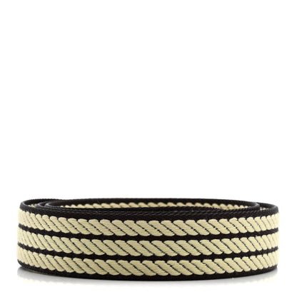 Hermes Toile Swift 25mm Sangle Cordage Shoulder Strap Prunoir Jaune Milton Gold 2 of 5