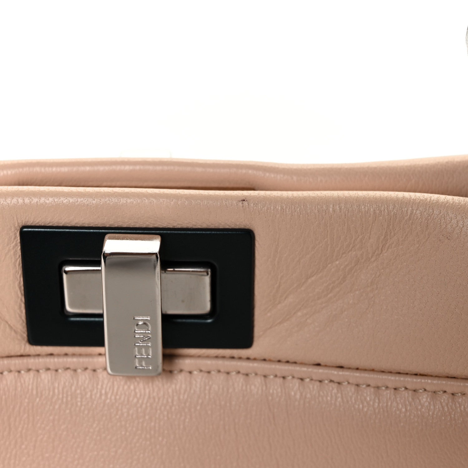 Fendi Nappa Colorblock Mini Peekaboo Iconic Satchel Soap Amazzonia Opal 9 of 9