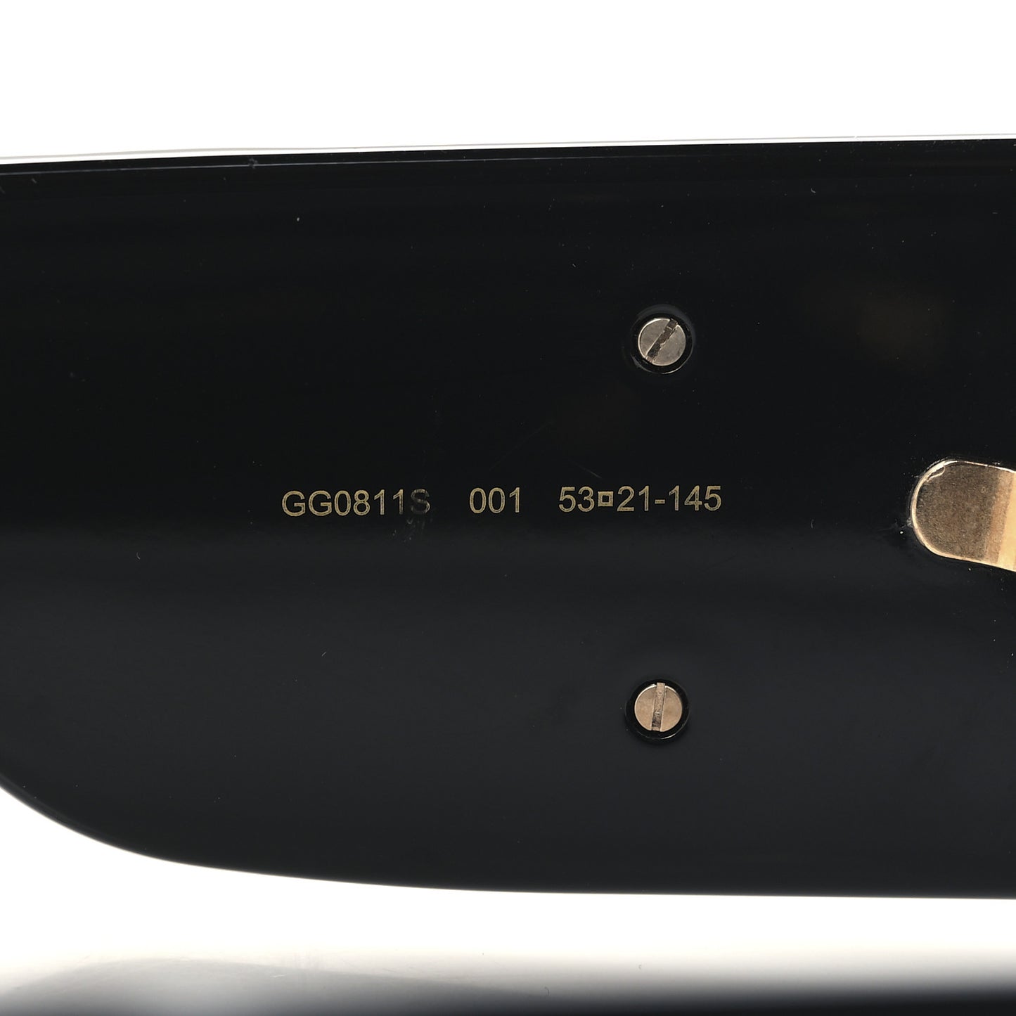 Acetate Rectangular Sunglasses GG0811S Black
