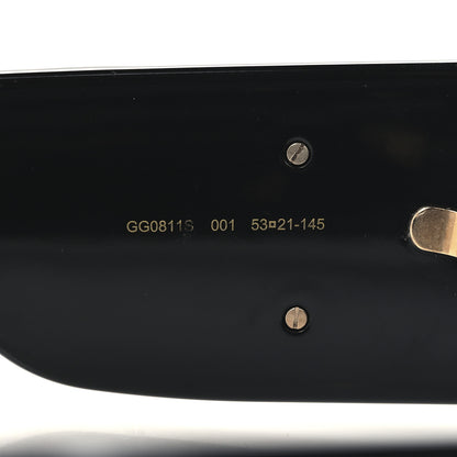 Gucci Acetate Rectangular Sunglasses GG0811S Black 6 of 7