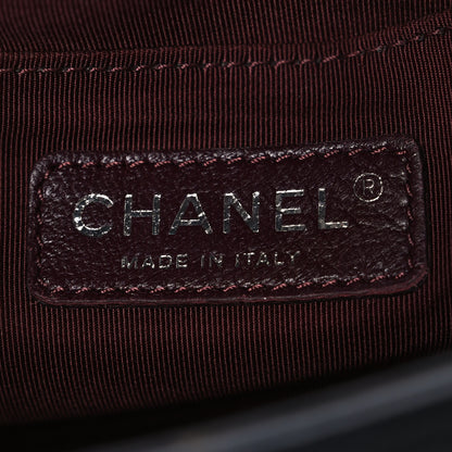 Chanel Goatskin Quilted Patent Medium Duo Boy Flap Black 6 of 10