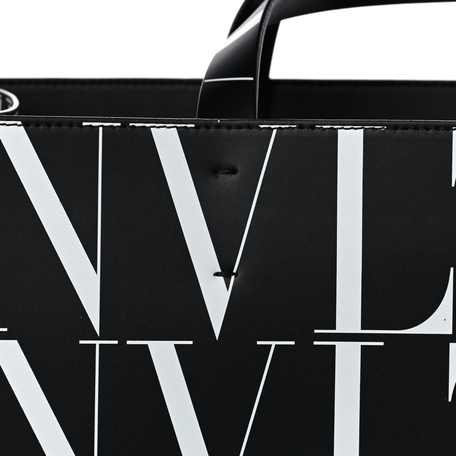 Valentino Garavani Calfskin VLTN Times Tote Bag Black 13 of 14