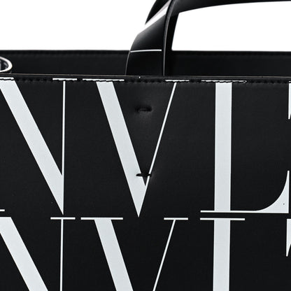 Valentino Garavani Calfskin VLTN Times Tote Bag Black 13 of 14