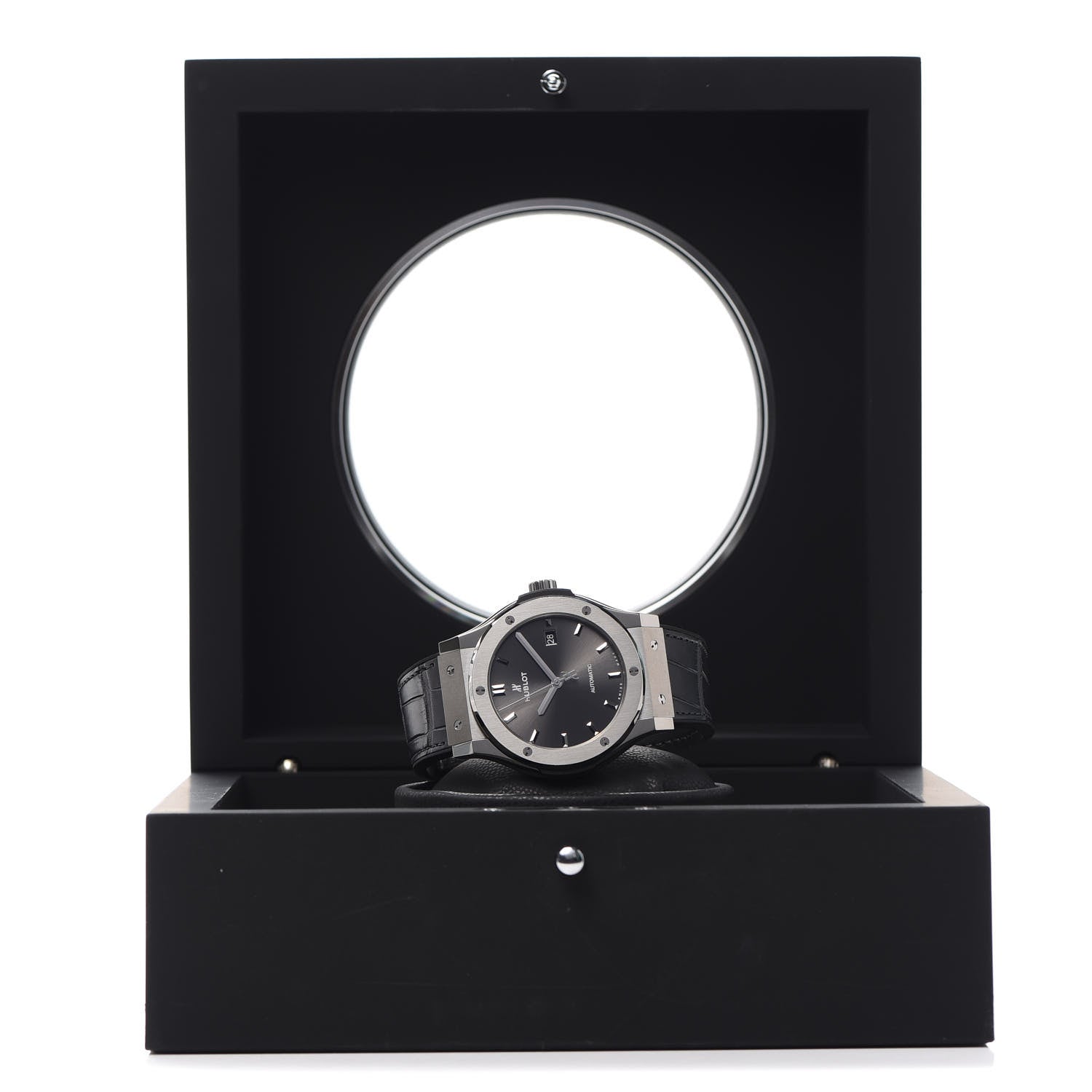 Hublot Titanium Alligator 42mm Classic Fusion Automatic Watch Grey 542.NX.7071.LR 7 of 7