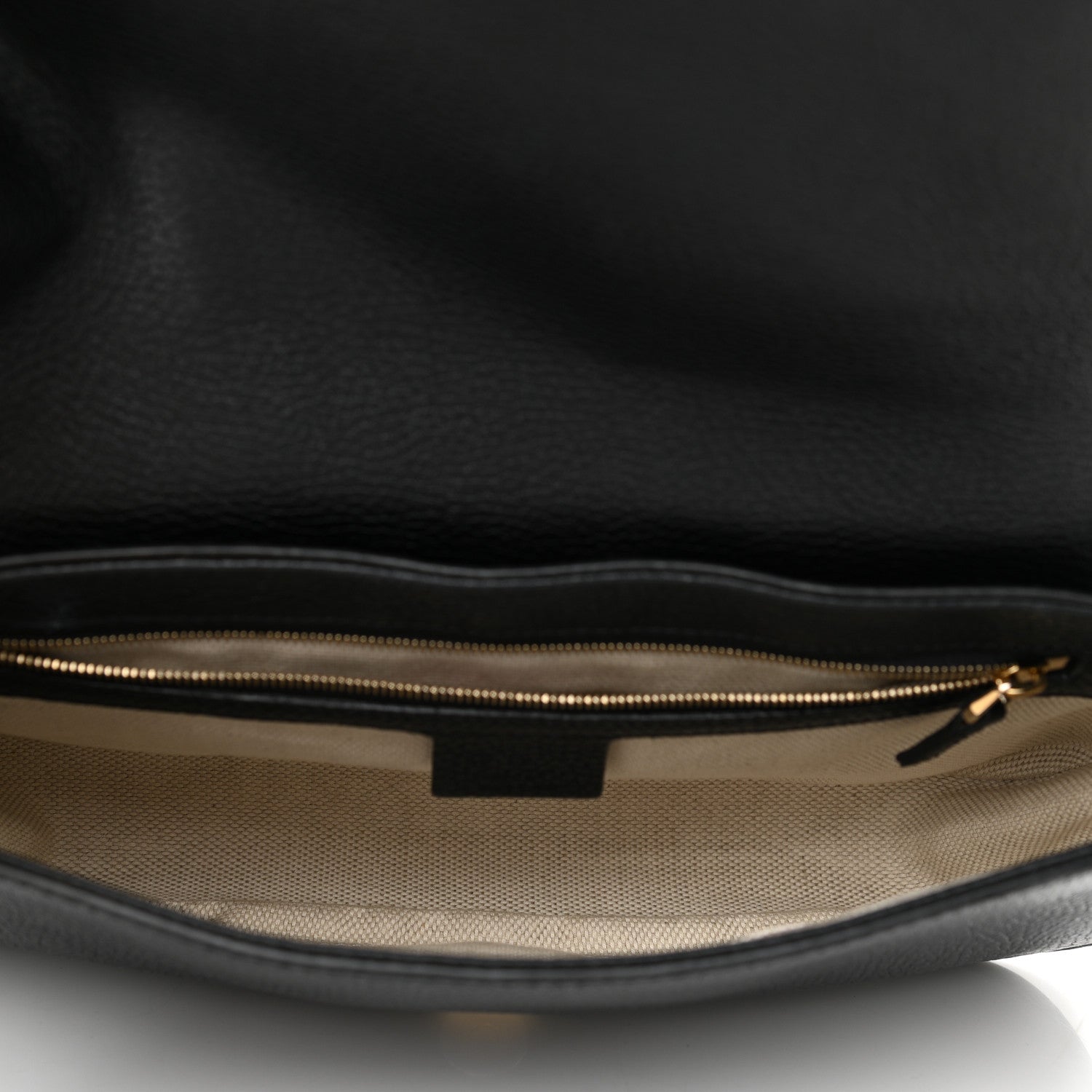 Gucci Pebbled Calfskin Medium Soho Flap Crossbody Black 5 of 10