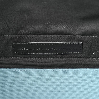 Balenciaga Cotton Canvas Calfskin S Navy Cabas Blue 8 of 12