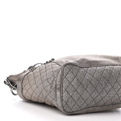 Jimmy Choo Metallic Lambskin Chain Embellished Blare Tote Silver 7 of 9