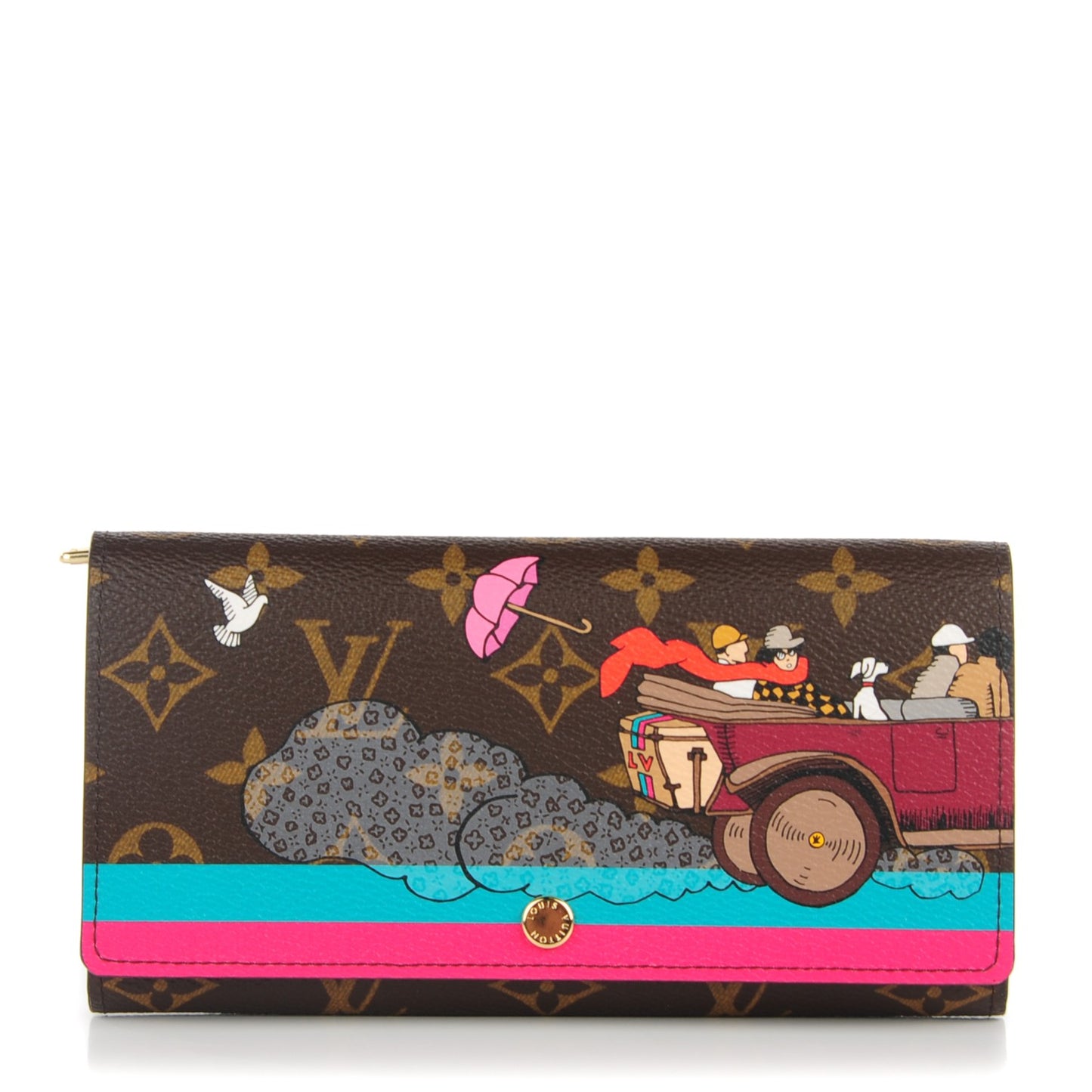 Monogram 2015 Christmas Animation Sarah Wallet Hibiscus