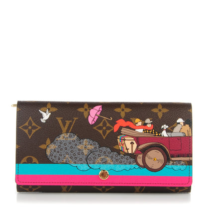 Louis Vuitton Monogram 2015 Christmas Animation Sarah Wallet Hibiscus 1 of 7