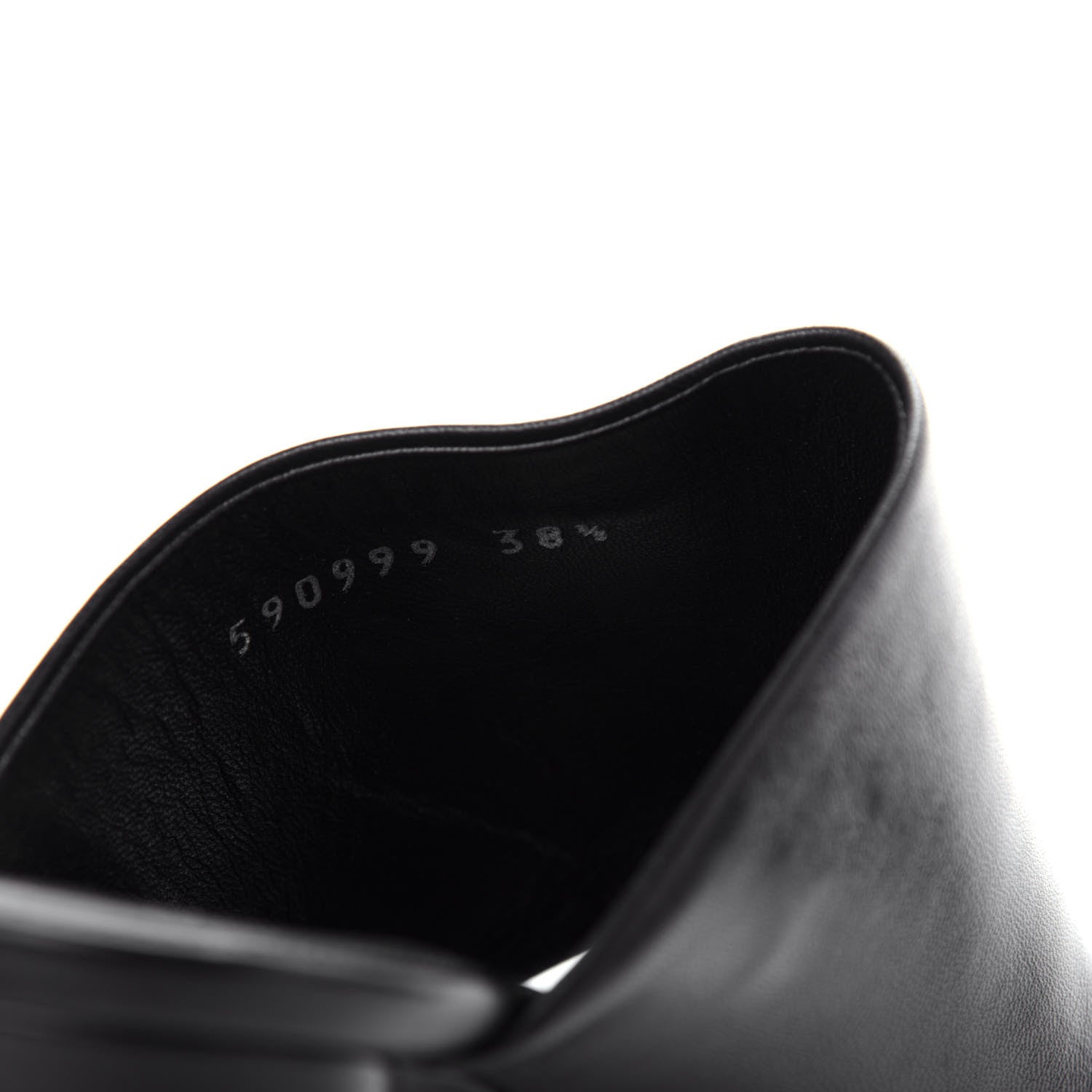 Balenciaga Shiny Sheepskin Oval 90mm Sandals 38.5 Black 10 of 11