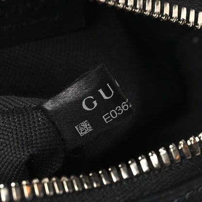 Gucci GG Supreme Monogram Appia Calfskin Web Messenger Bag Black 8 of 11