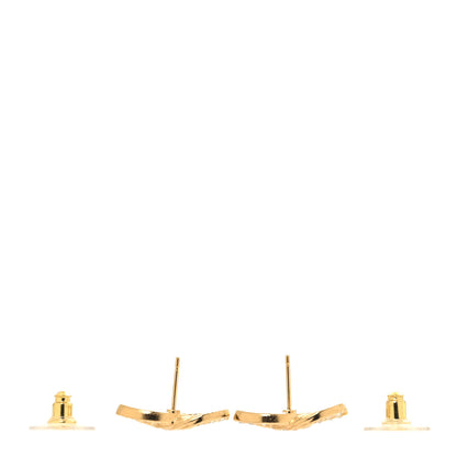 Chanel Crystal Large CC Earrings Gold 3 of 5