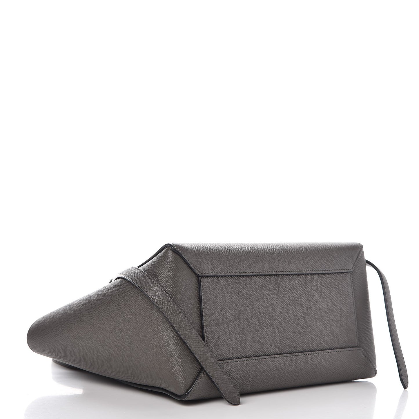 Baby Grained Calfskin Micro Belt Bag Grey