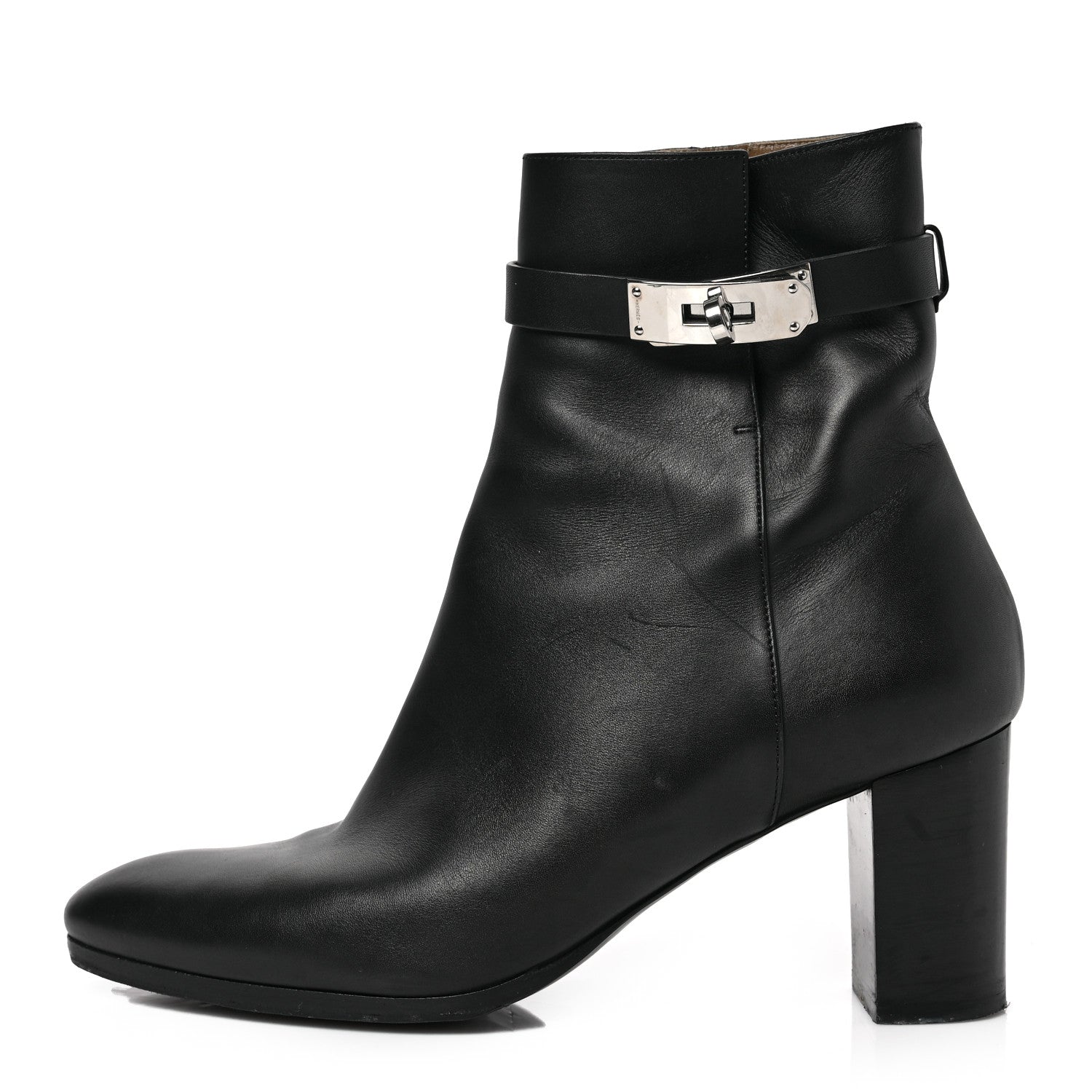 Hermes Calfskin Saint Germain Ankle Boots 39 Black 1 of 7