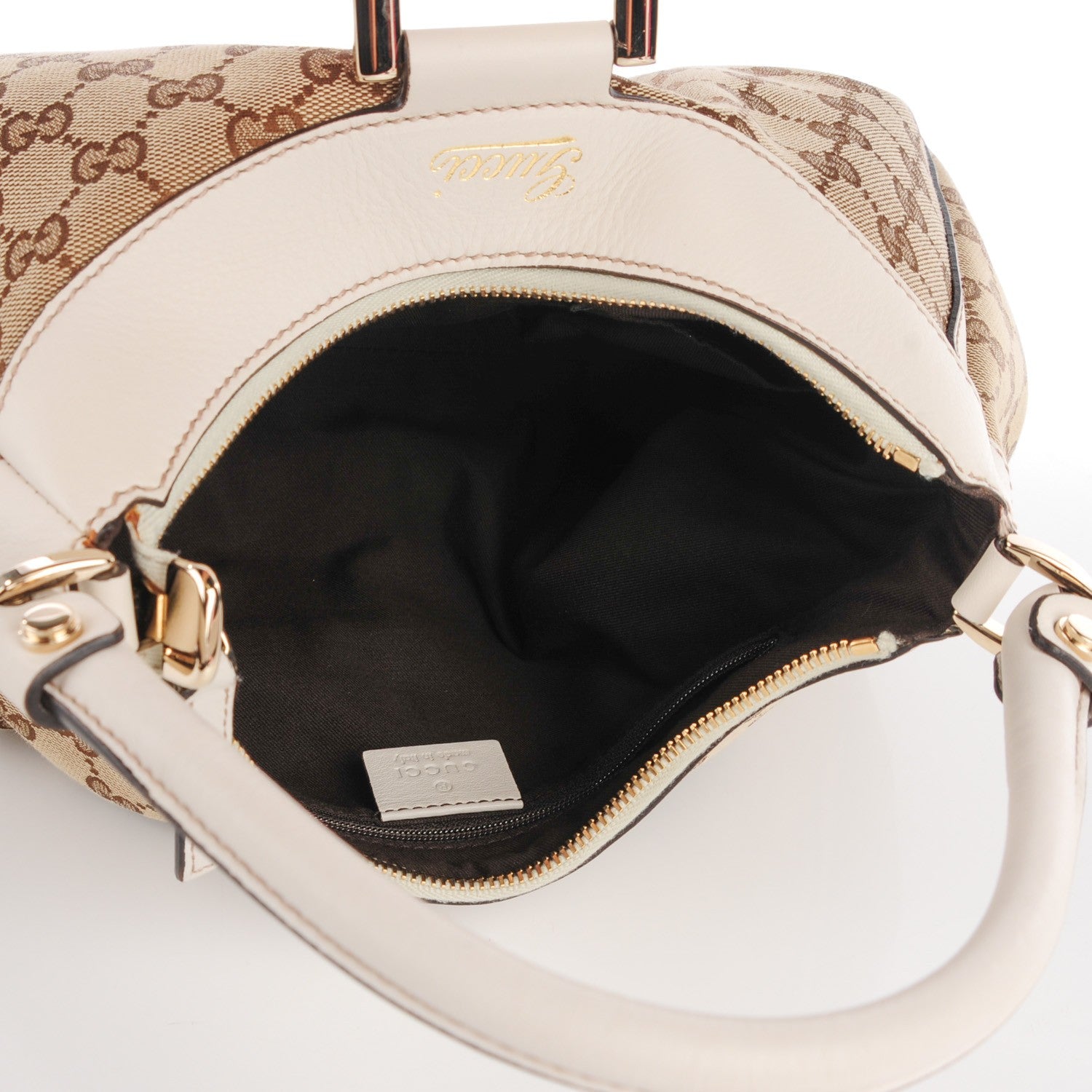 Gucci Monogram Medium D Gold Ring Hobo 7 of 7