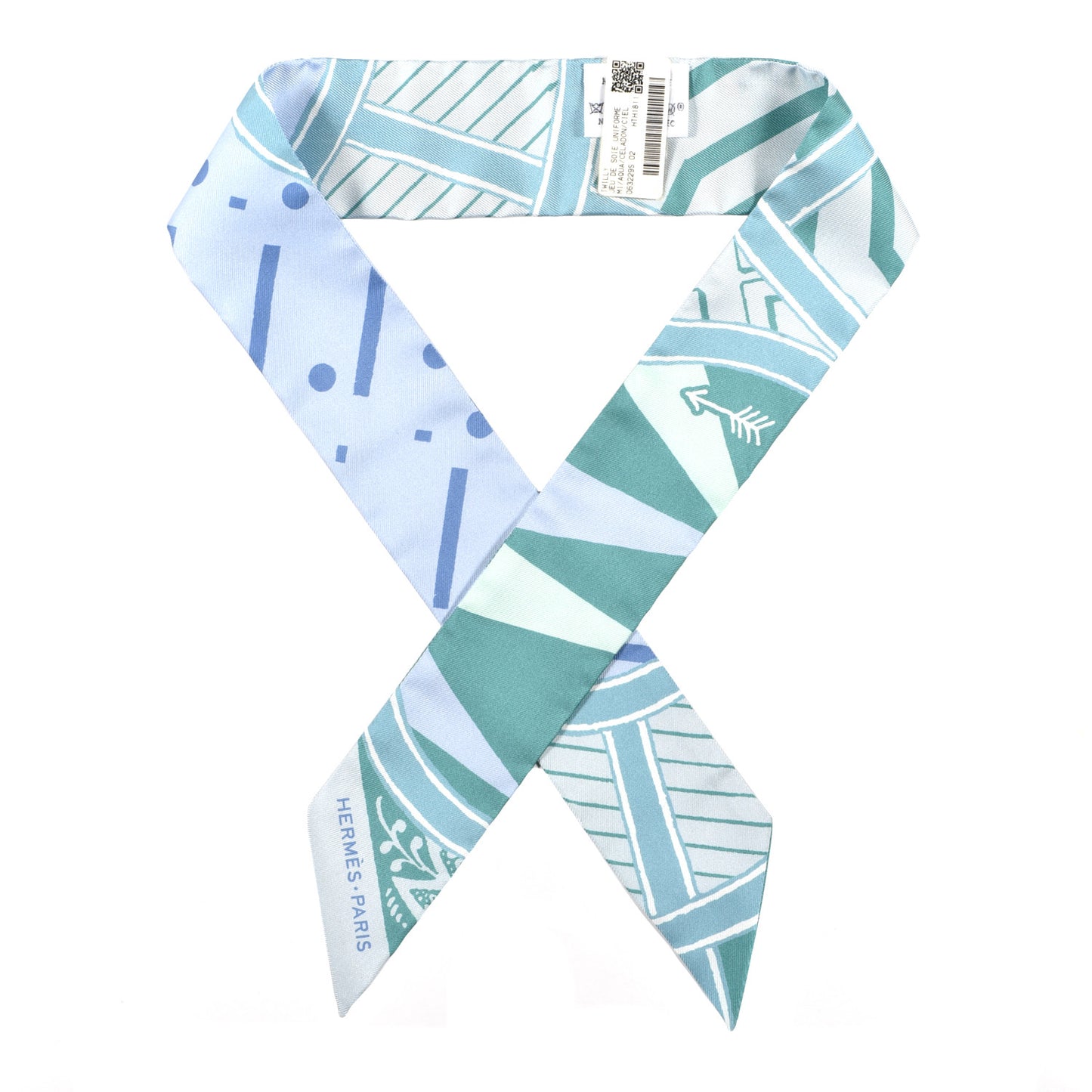 Silk Jeu de Soie Uniforme Twilly Aqua Celadon Ciel