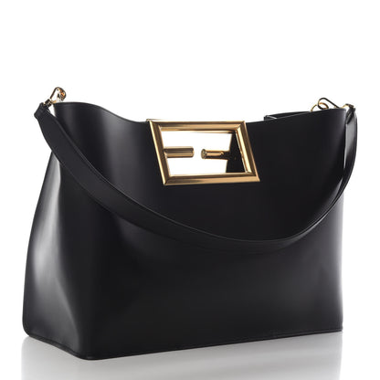 Fendi Vitello King Medium Fendi Way Tote Black 2 of 8