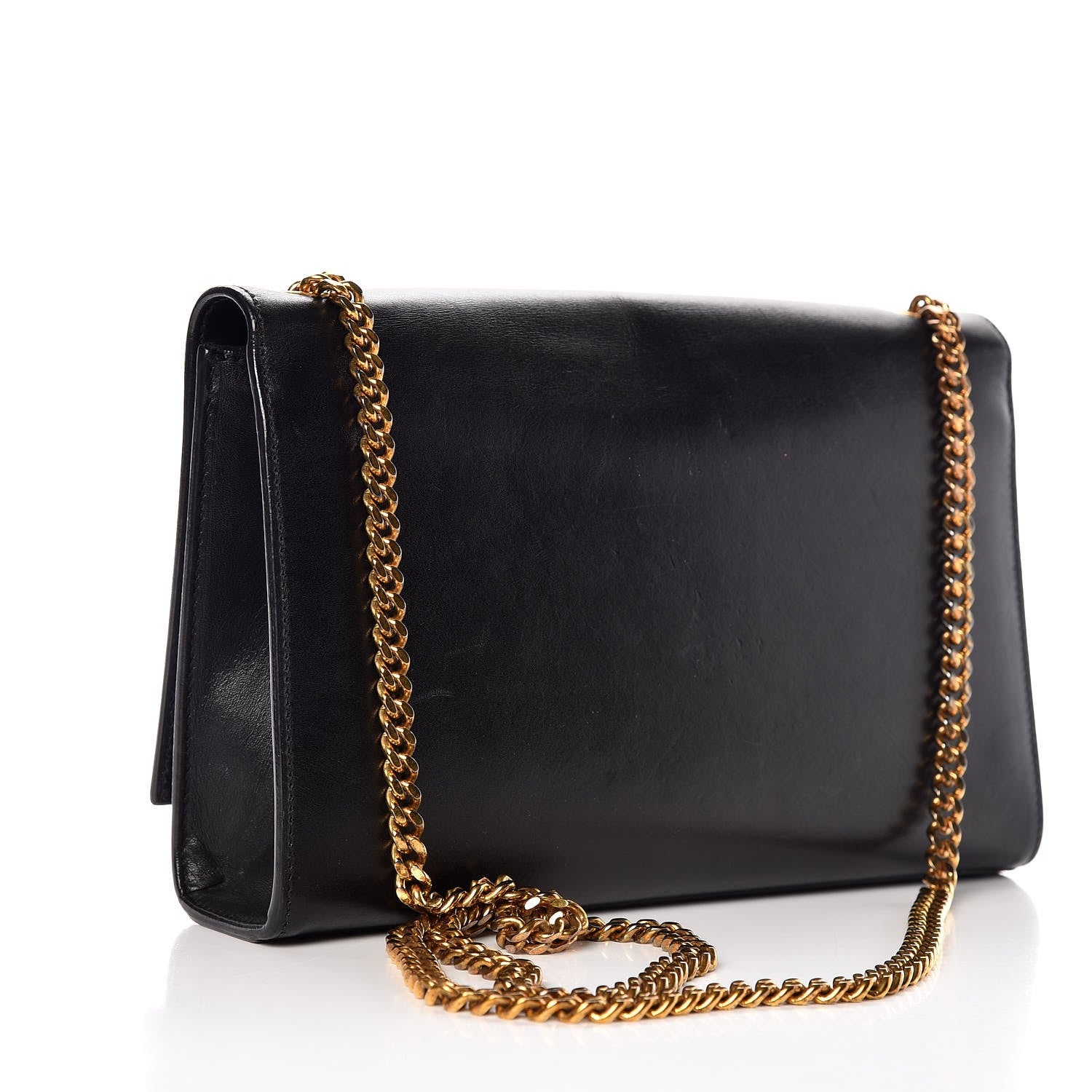 Saint Laurent Smooth Calfskin Medium Classic Monogram Kate Tassel Satchel Black 3 of 10