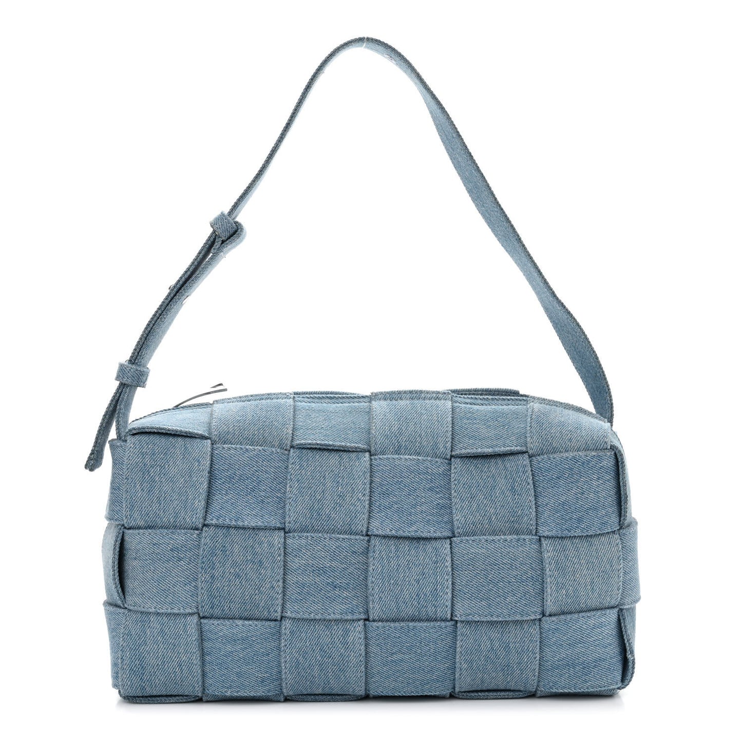 Denim Maxi Intrecciato Brick Cassette Bag Indigo
